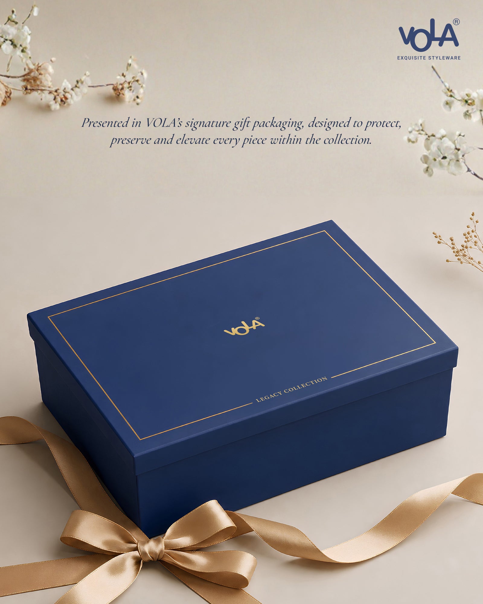 Vola Jardin Blue 17-Pc Tea Set | 24K Gold Legacy Edition