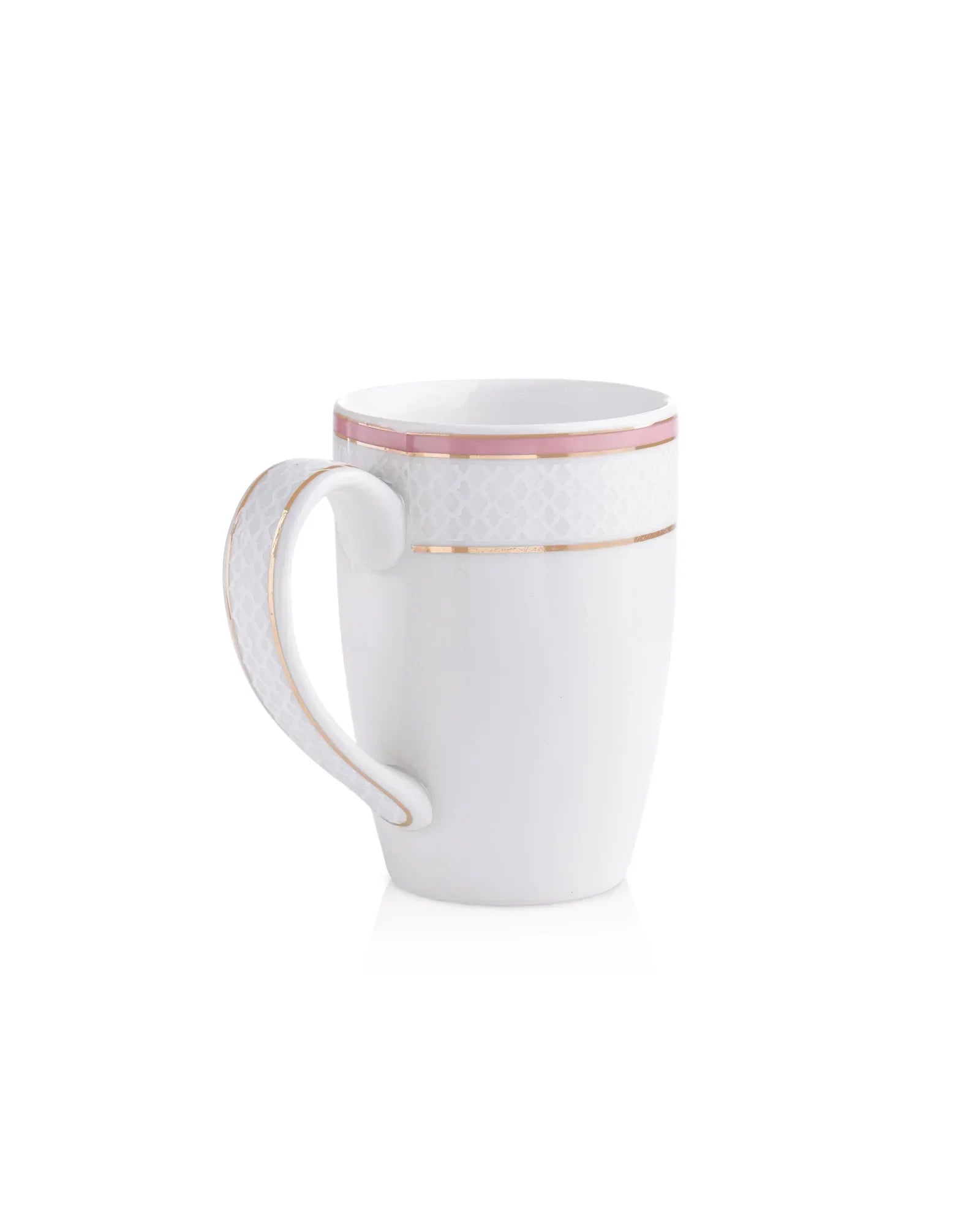 Stellar Collection Fine Porcelain Ogee Mug Set of 2 – Classic Ogee Pattern for Tea & Coffee - Vola Global || Set of 2 * 230ml