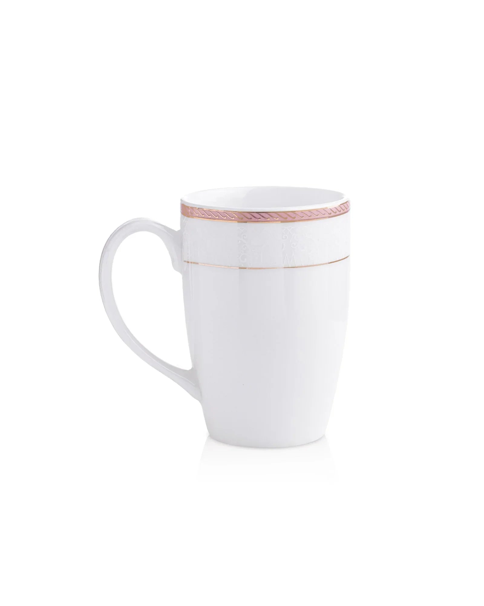 Stellar Collection Fine Porcelain Scallop Mug Set of 2 – Elegant Scalloped Texture for Tea & Coffee - Vola Global