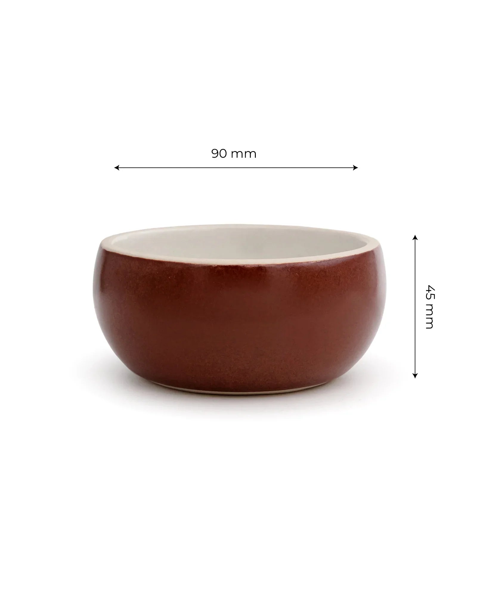 Elemental Shades Ramekin Bowls – Set of 6 Matte Stoneware Dip & Dessert Bowls in Earthy Tones - Vola Global