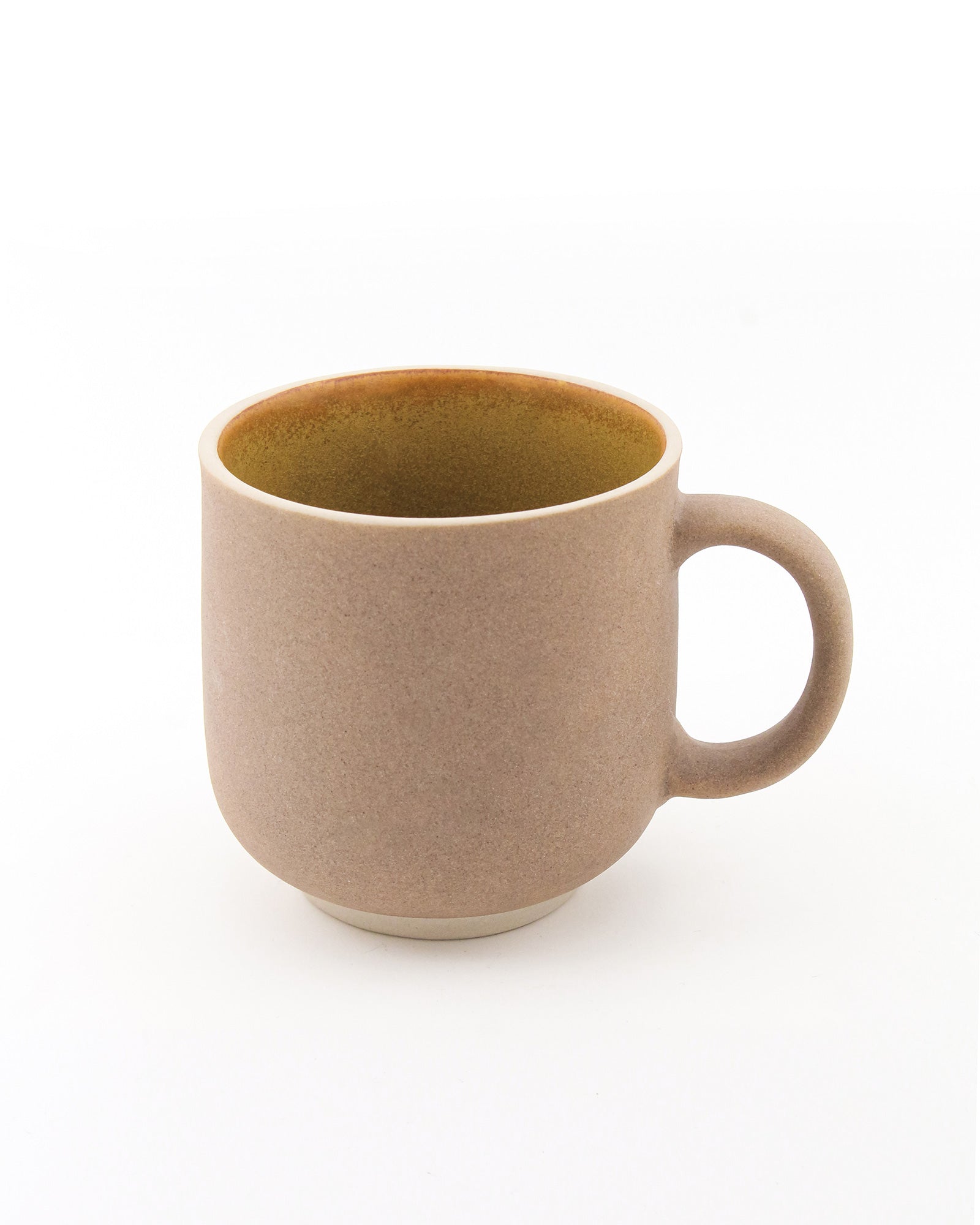 SPICY MUSTARD / Single pc * 450ml || 450 ml Elemental Shades Mug – Large matte porcelain mug in earthy tones for coffee or tea