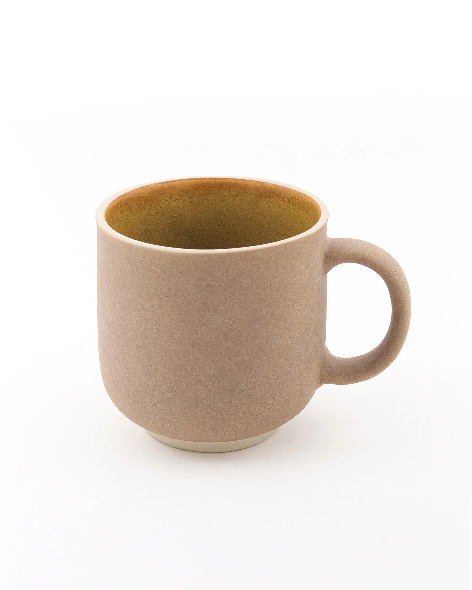 SPICY MUSTARD / Single pc * 450ml || 450 ml Elemental Shades Mug – Large matte porcelain mug in earthy tones for coffee or tea