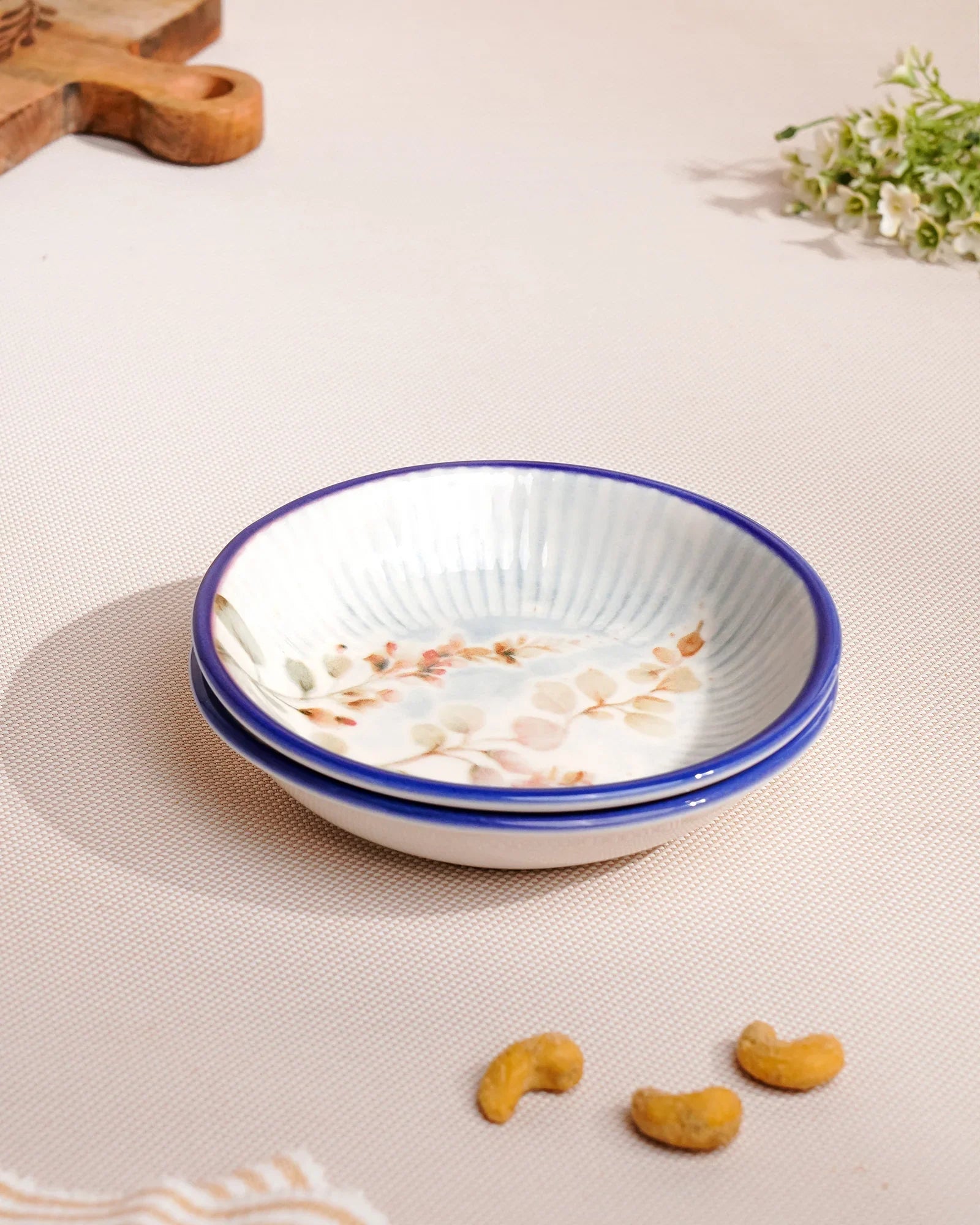 Pixel Chat Plate Set of 2 – Elegant Fine Porcelain Snack Plates with Modern Pixel Design - Vola Global