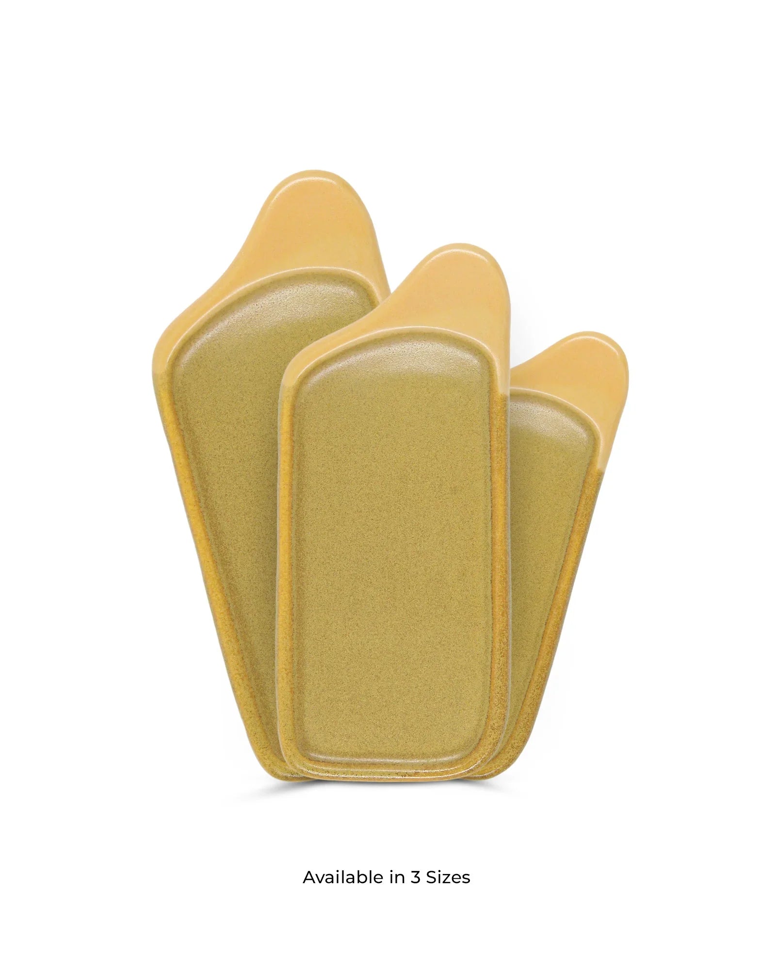 Elemental Shades Platters – Set of 3 Matte Stoneware Serving Platters in Earthy Tones - Vola Global