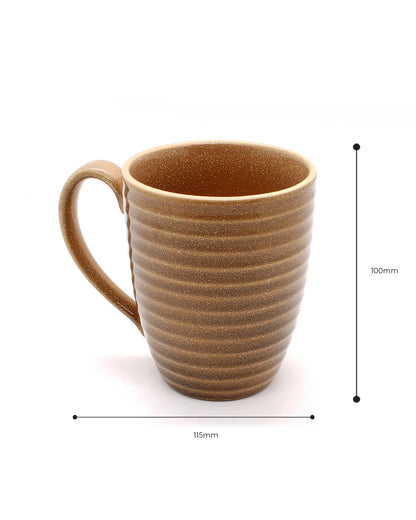 SEPIA BROWN / Single * 300ml || Organic Porcelain Coffee Mug | Natural Colors