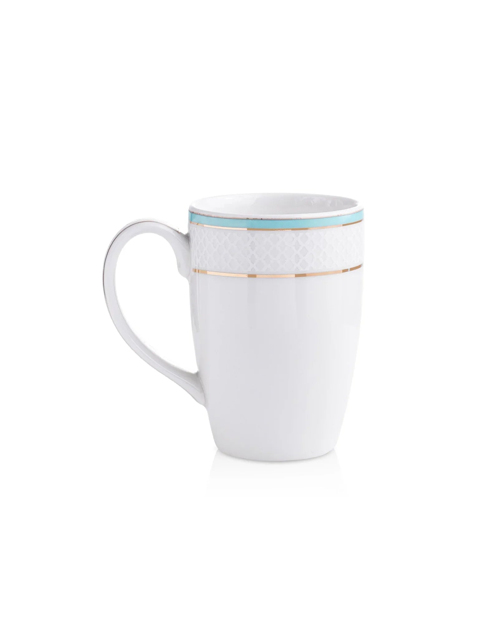 Stellar Collection Fine Porcelain Ogee Mug Set of 2 – Classic Ogee Pattern for Tea & Coffee - Vola Global || Set of 2 * 230ml