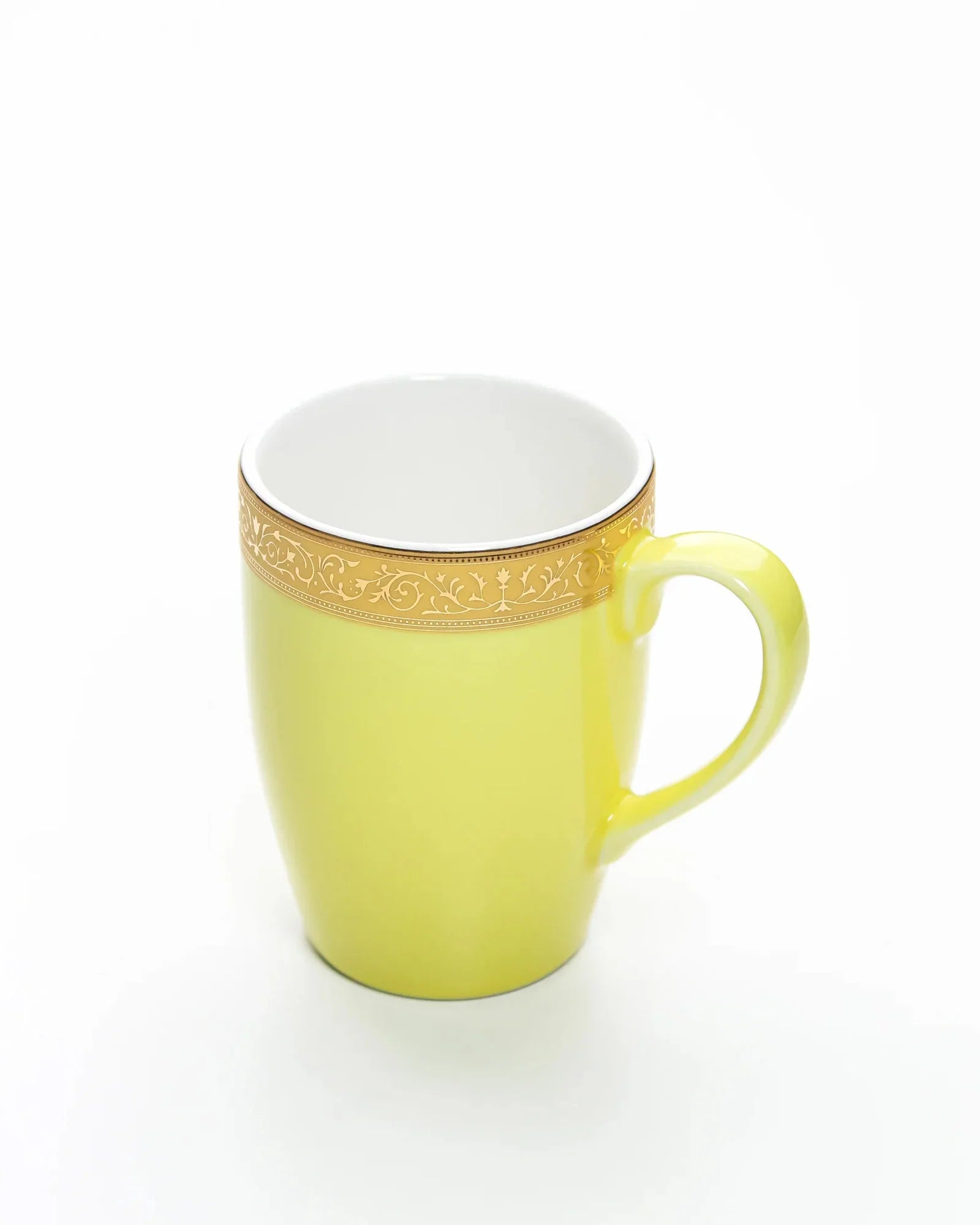Scarlet Fine Porcelain Mug Set of 6 – Elegant Pastel Colors with Gold Rims - Vola Global
