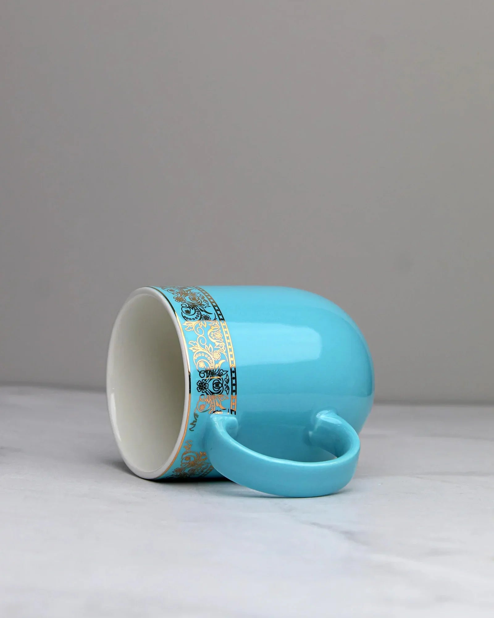 Dazzle Heritage Fine Porcelain Mug Set of 2 – Superior Finish in Trendy Hues - Vola Global