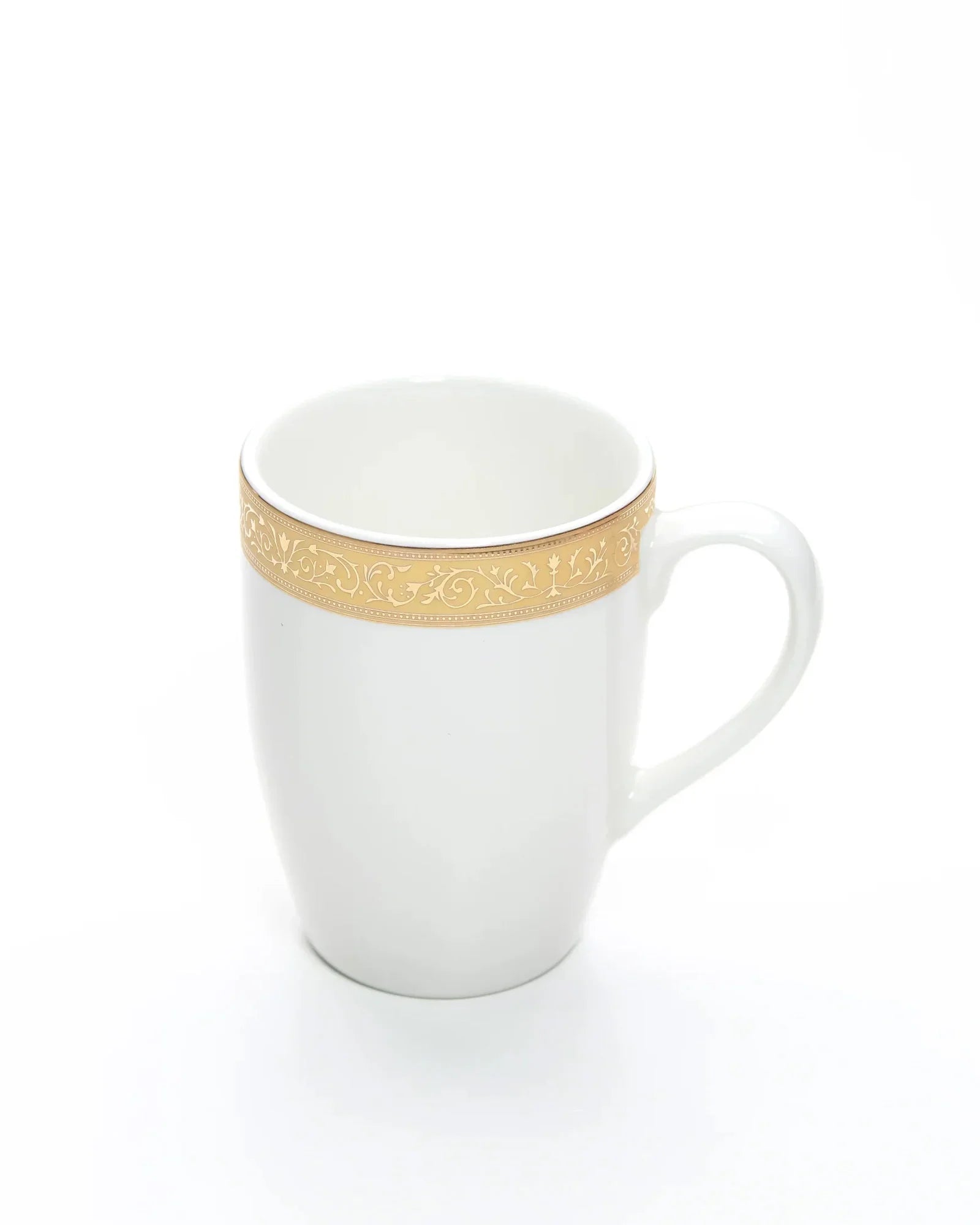 Scarlet Fine Porcelain Mug Set of 6 – Elegant Pastel Colors with Gold Rims - Vola Global