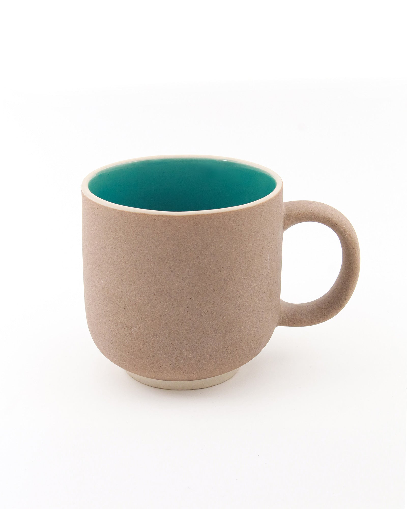 DARK CYAN / Single pc * 450ml || 450 ml Elemental Shades Mug – Large matte porcelain mug in earthy tones for coffee or tea