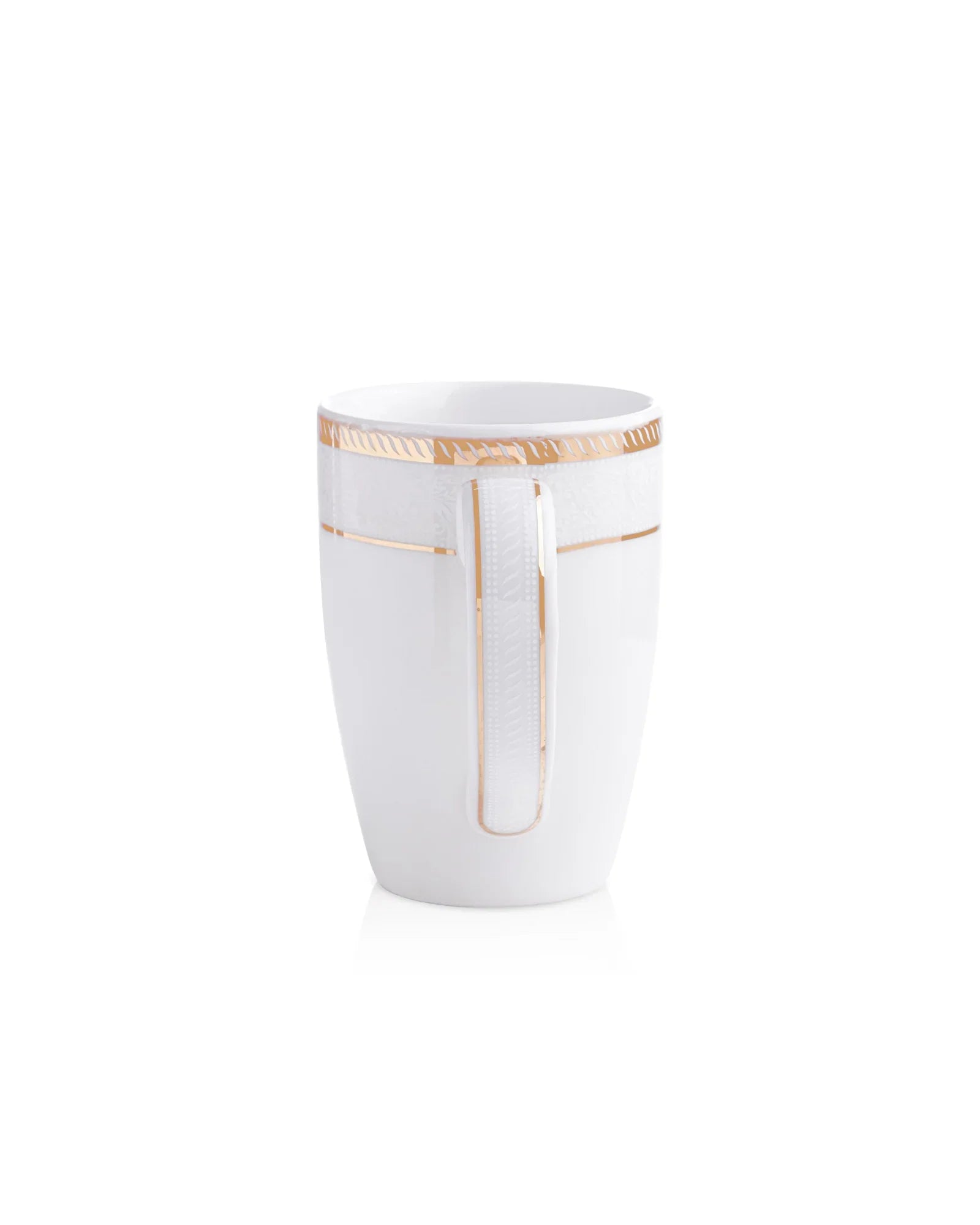 Stellar Collection Fine Porcelain Scroll Mug Set of 2 – Artistic Scroll Pattern for Tea & Coffee - Vola Global