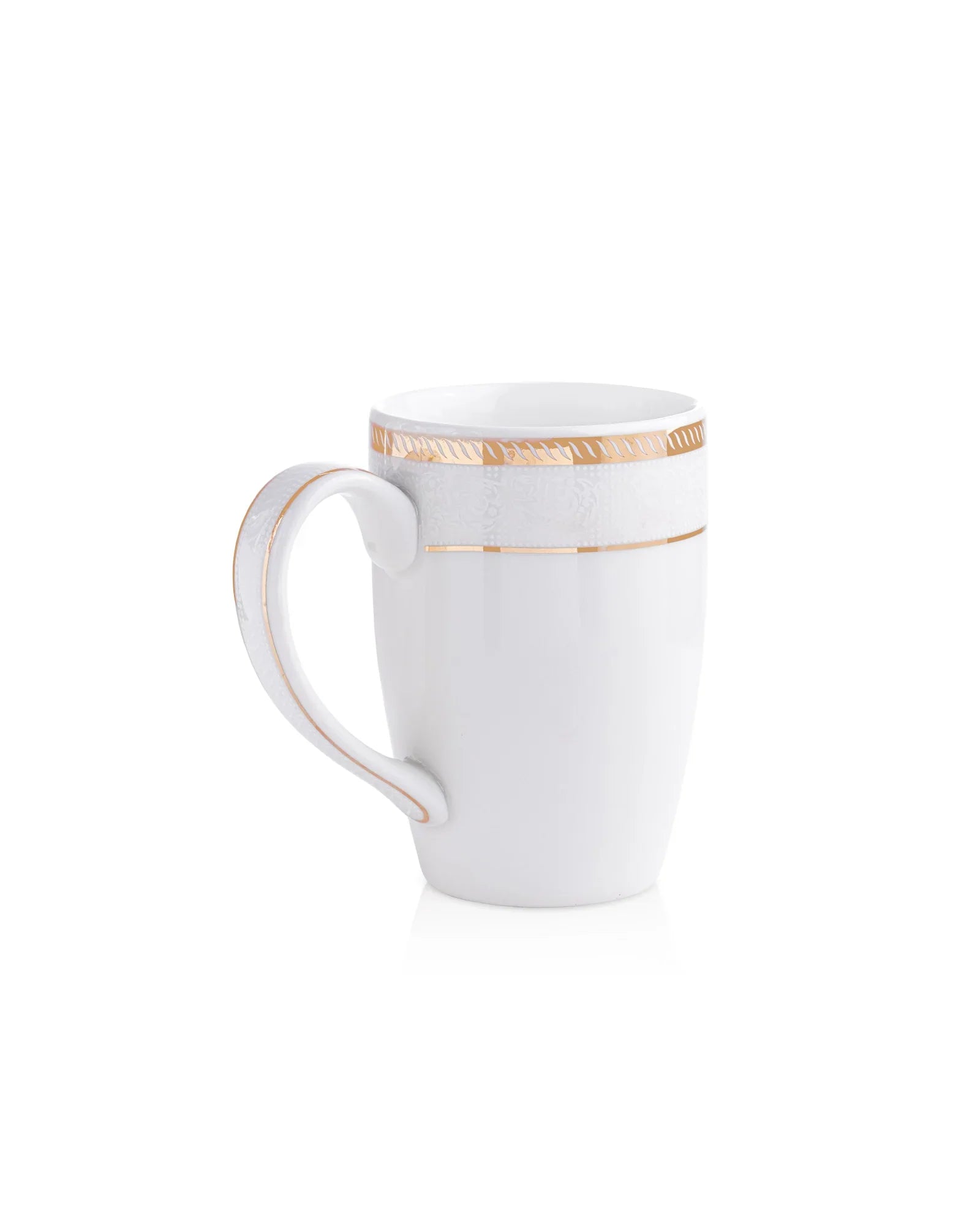 Stellar Collection Fine Porcelain Scroll Mug Set of 2 – Artistic Scroll Pattern for Tea & Coffee - Vola Global