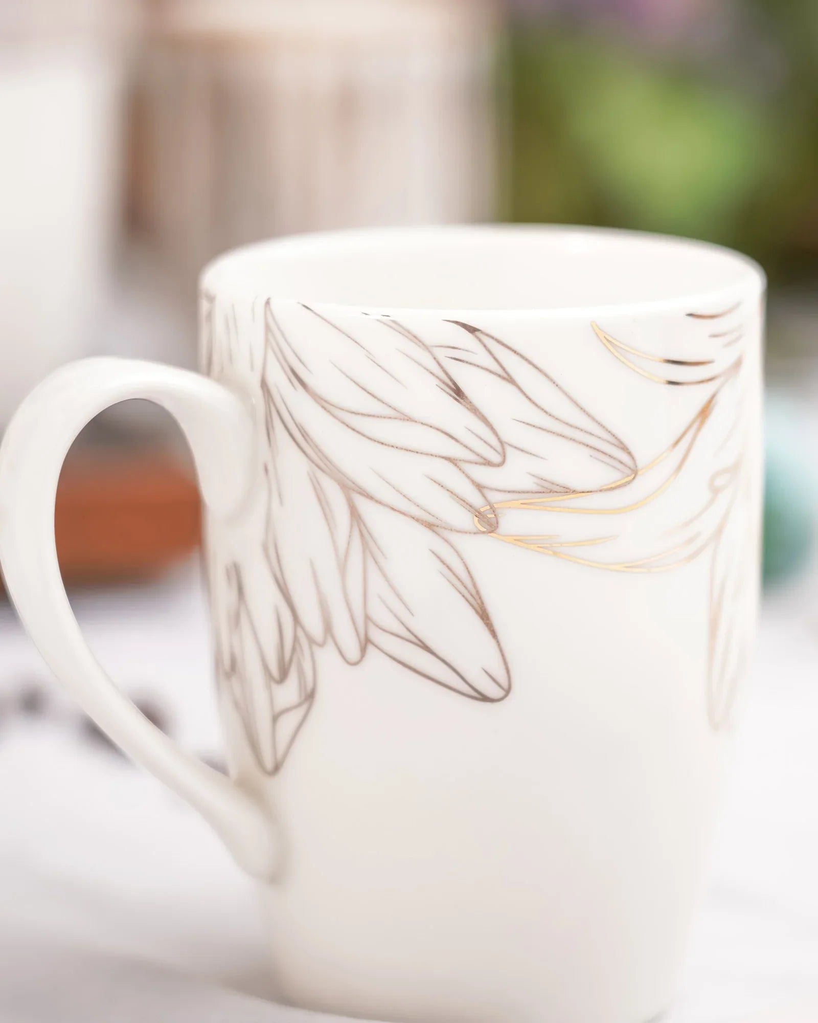 Fiori Fine Porcelain Mug Set of 2 – Elegant Floral Mugs for Coffee & Tea - Vola Global