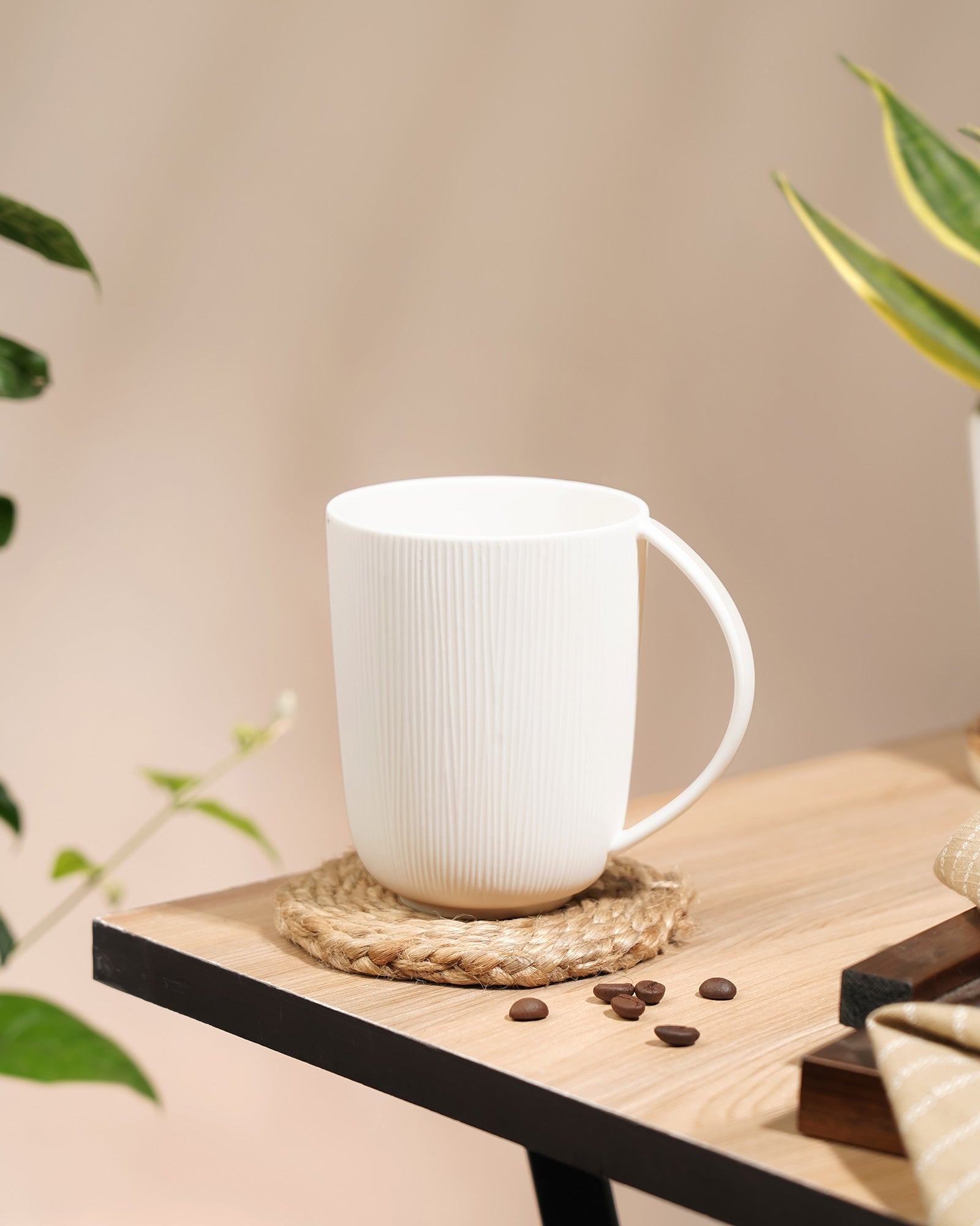 Vogue Series Conical Fine Porcelain Mug Set of 2 – Elegant Mugs for Tea & Coffee - Vola Global