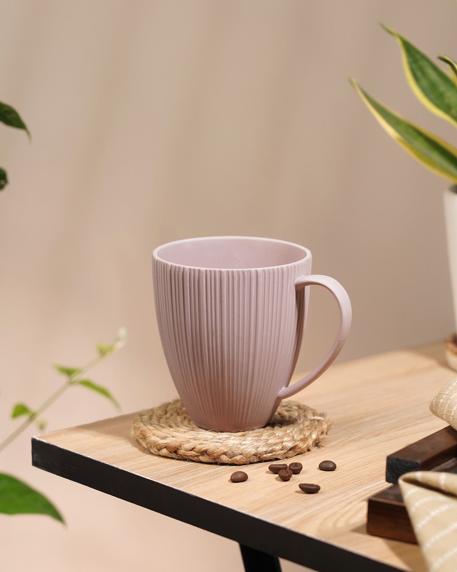 Vogue Diamond Fine Porcelain Mug Set of 2 – Faceted Mugs for Stylish Tea & Coffee - Vola Global