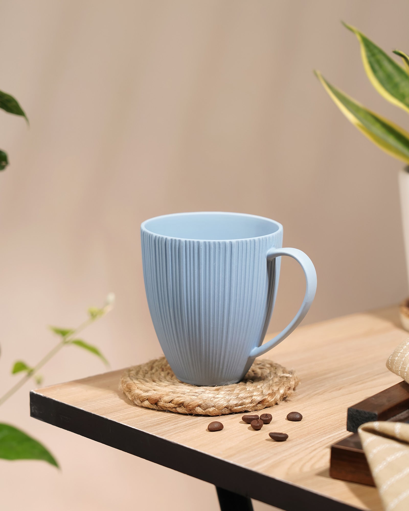 Vogue Diamond Fine Porcelain Mug Set of 2 – Faceted Mugs for Stylish Tea & Coffee - Vola Global