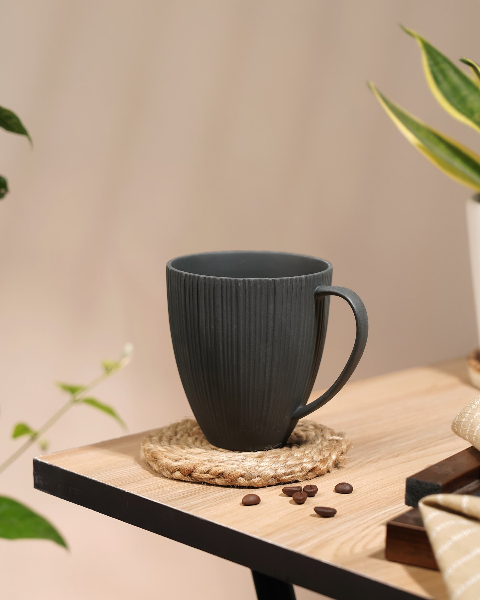 Vogue Diamond Fine Porcelain Mug Set of 2 – Faceted Mugs for Stylish Tea & Coffee - Vola Global