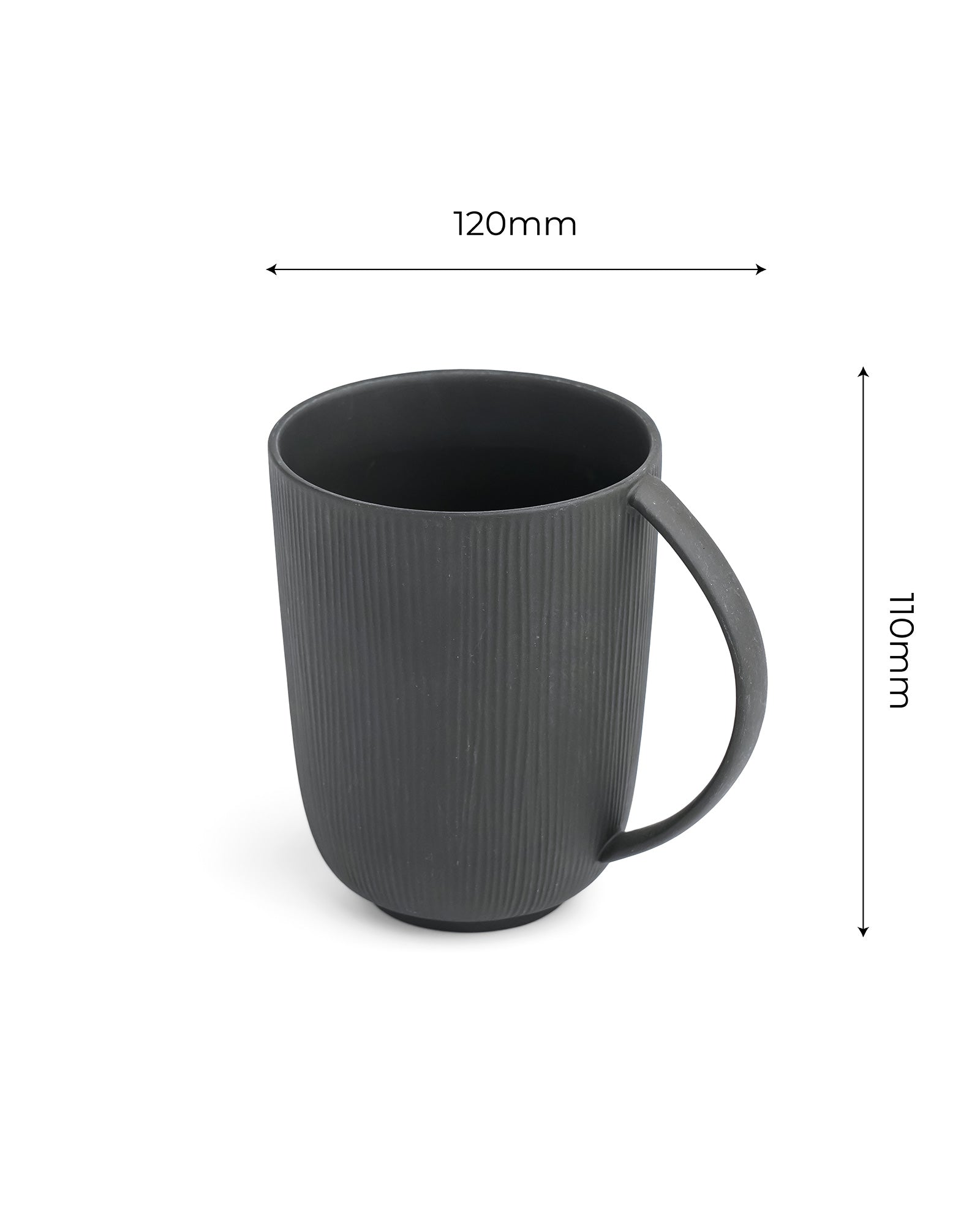 Vogue Series Conical Fine Porcelain Mug Set of 2 – Elegant Mugs for Tea & Coffee - Vola Global