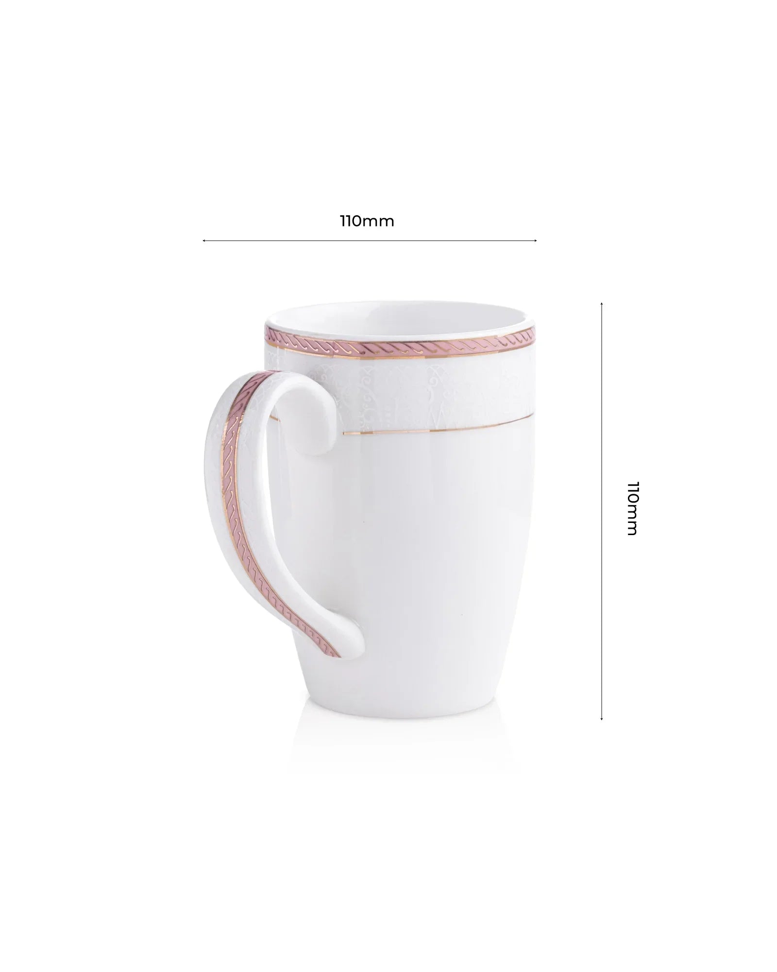 Stellar Collection Fine Porcelain Scallop Mug Set of 2 – Elegant Scalloped Texture for Tea & Coffee - Vola Global