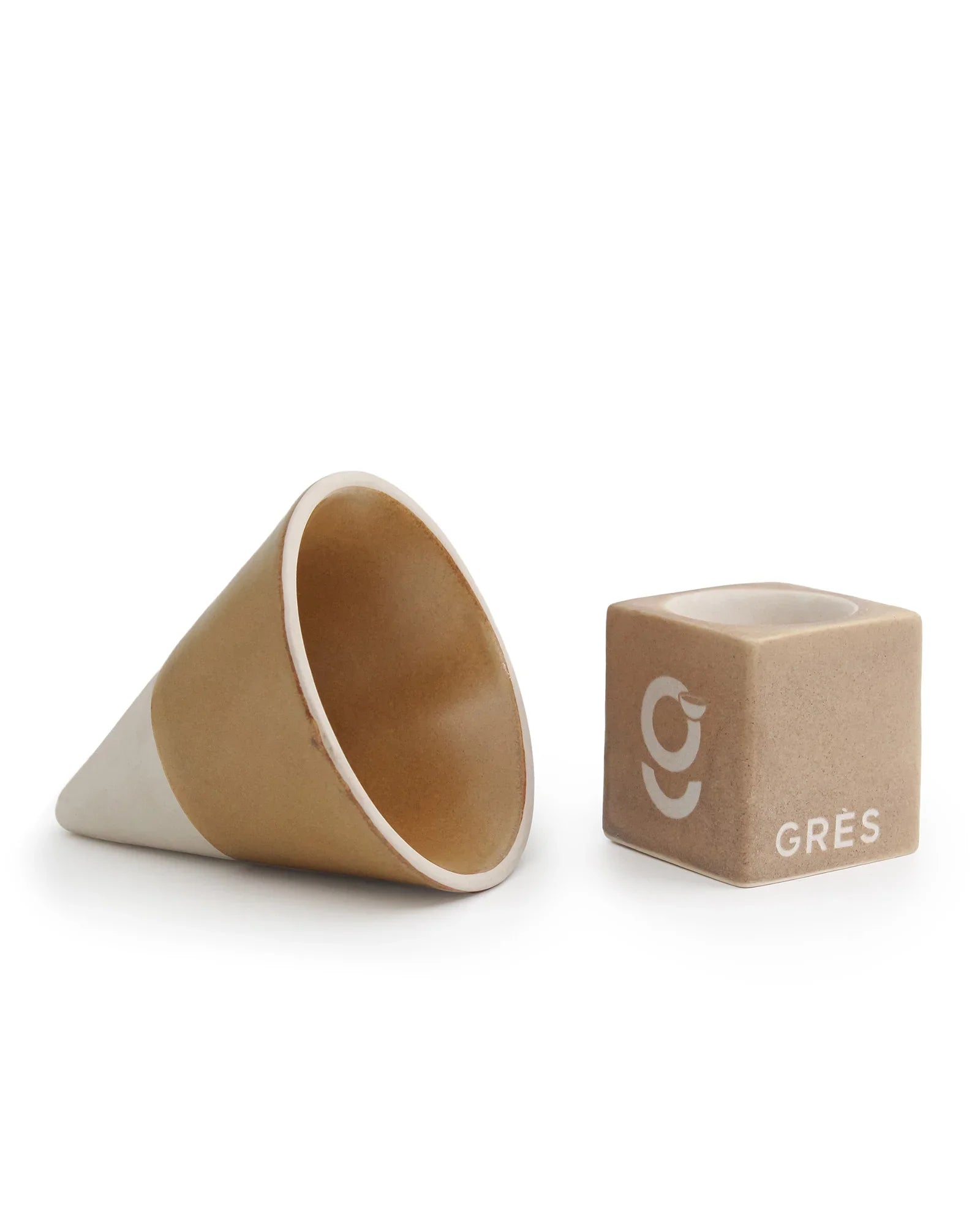 Elemental Shades Cone Mug – Matte Stoneware Coffee Mug in Earthy Tones - Vola Global