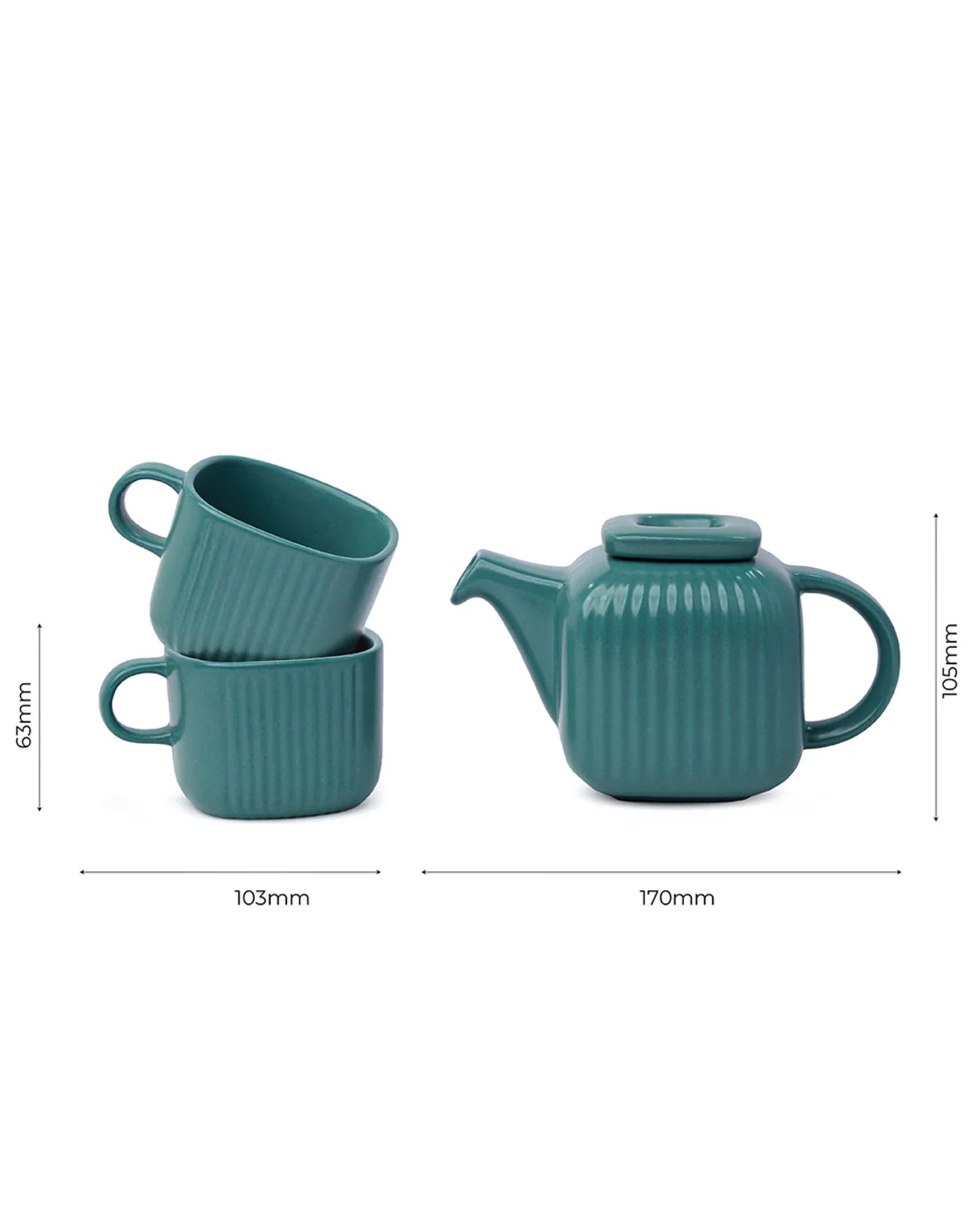 Viridian green || Bloom Tea Trio: Elevate Your Tea Time