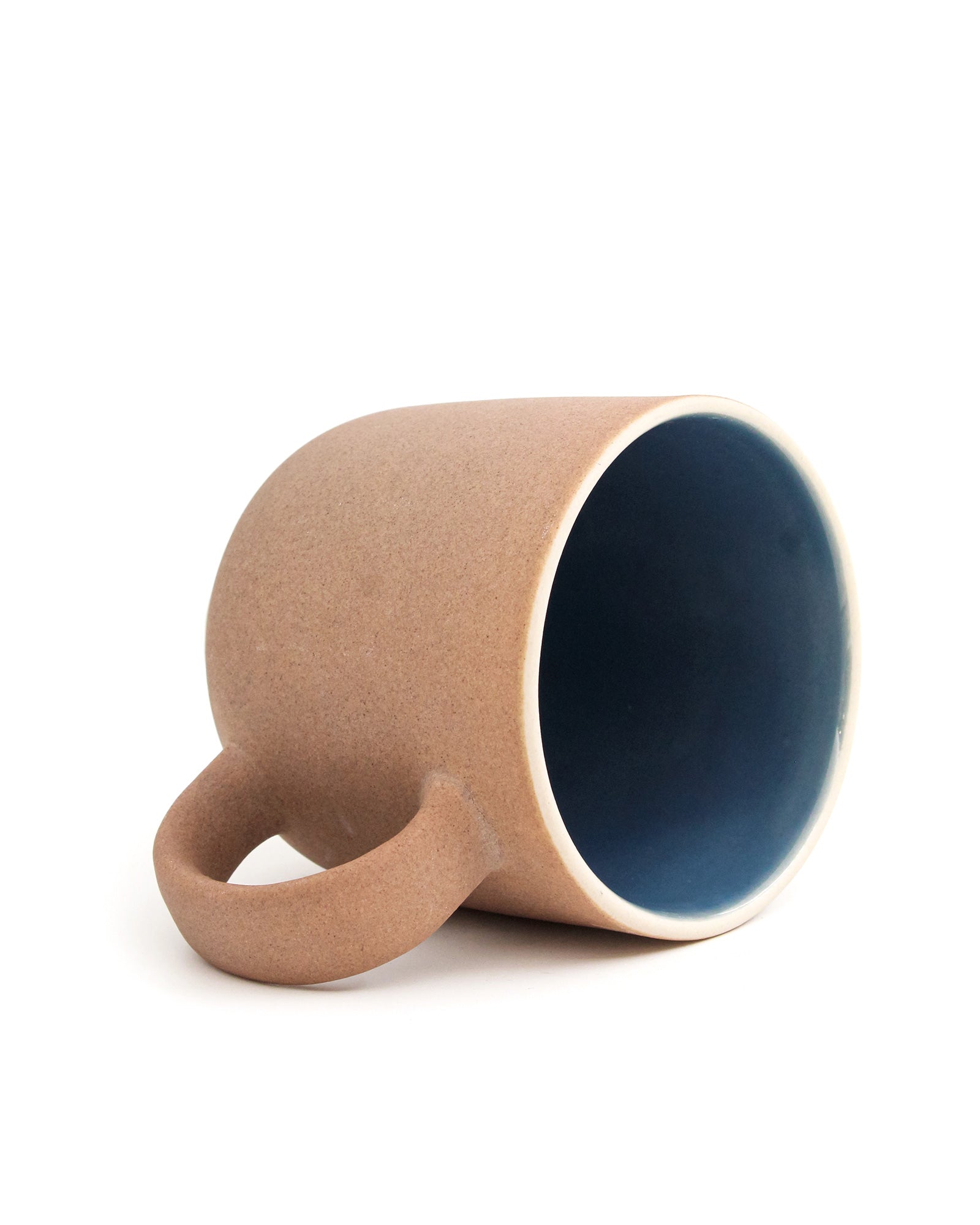 AEGEAN BLUE / Single pc * 450ml || 450 ml Elemental Shades Mug – Large matte porcelain mug in earthy tones for coffee or tea