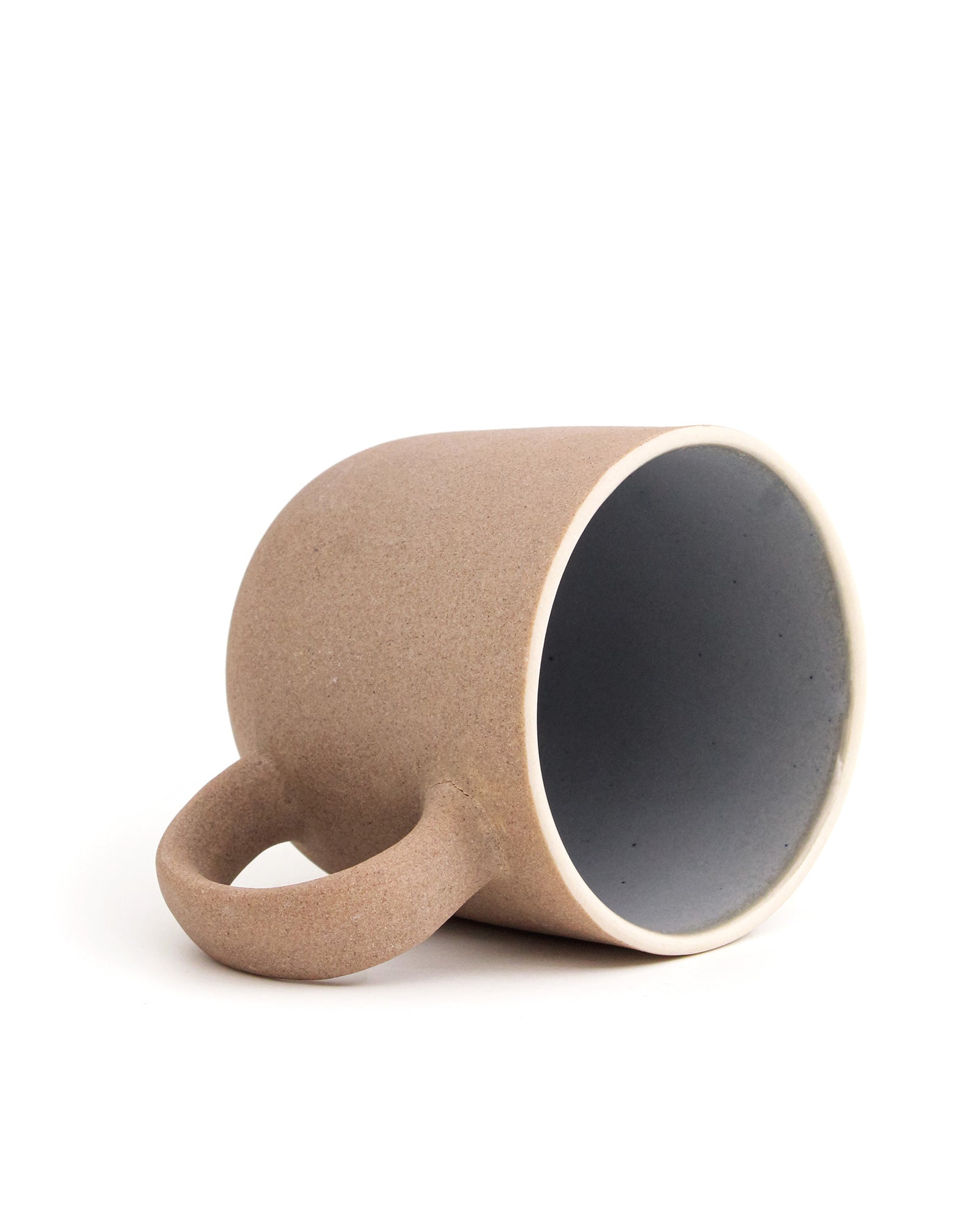 CLOUDY GREY / Single pc * 450ml || 450 ml Elemental Shades Mug – Large matte porcelain mug in earthy tones for coffee or tea