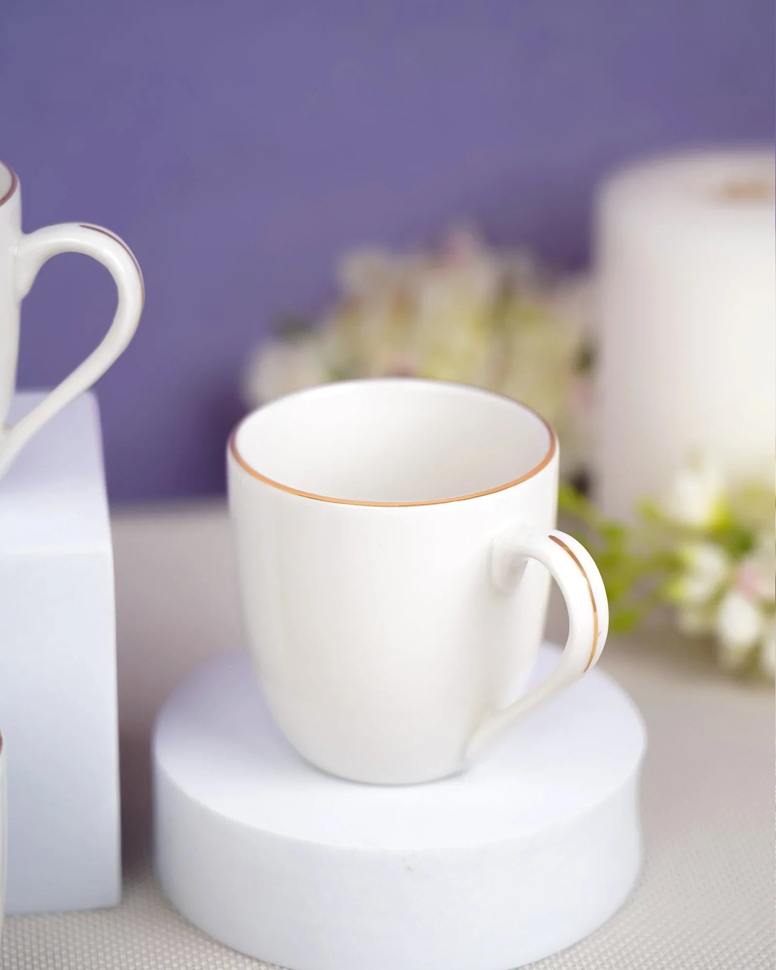 Pristine Mini Sip Fine Porcelain Cup Set of 6 – 110 ml Cups for Espresso, Tasting & Gifting - Vola Global