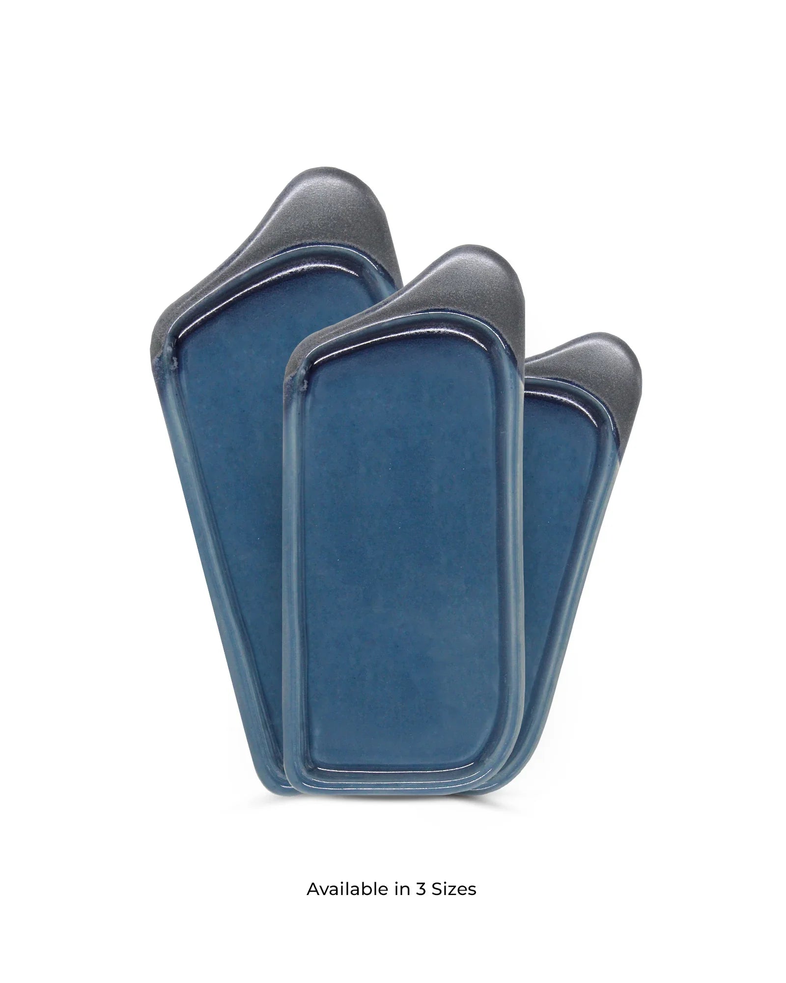 Elemental Shades Platters – Set of 3 Matte Stoneware Serving Platters in Earthy Tones - Vola Global