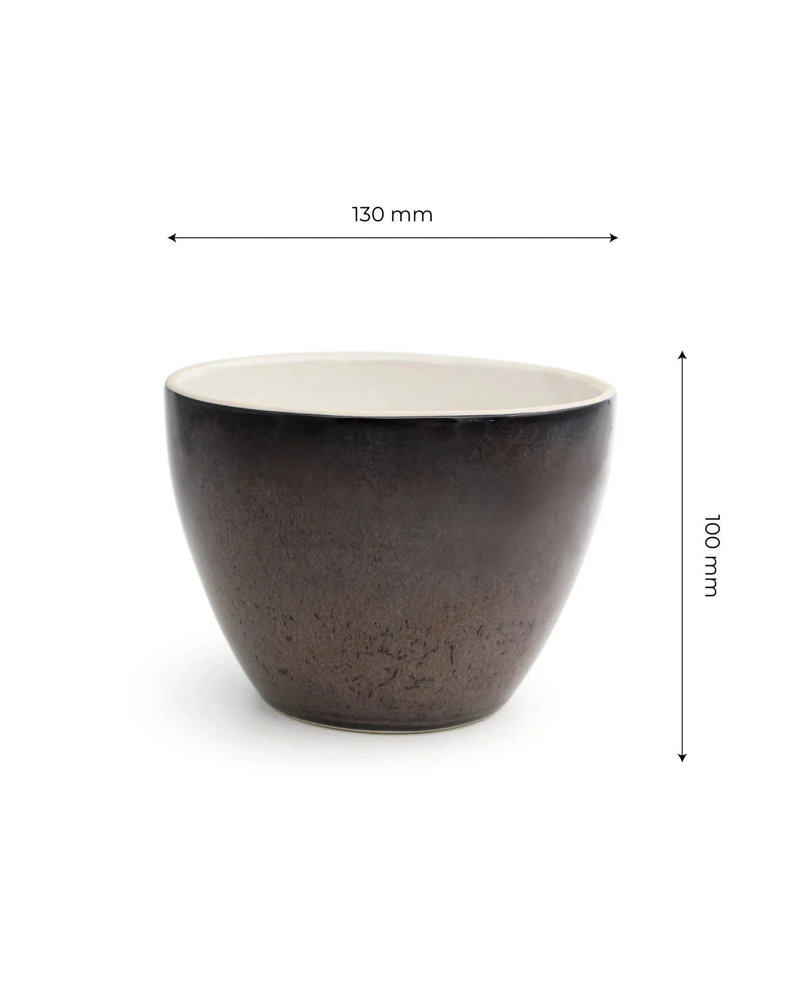 Elemental Shades Deep Bowl – Matte Stoneware Serving Bowl in Earthy Tones - Vola Global