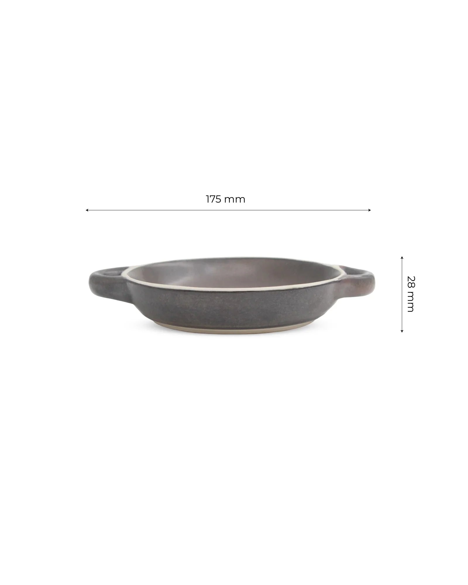 Scoria Pattern Stoneware Dish – Textured Serveware for Snacks & Starters - Vola Global