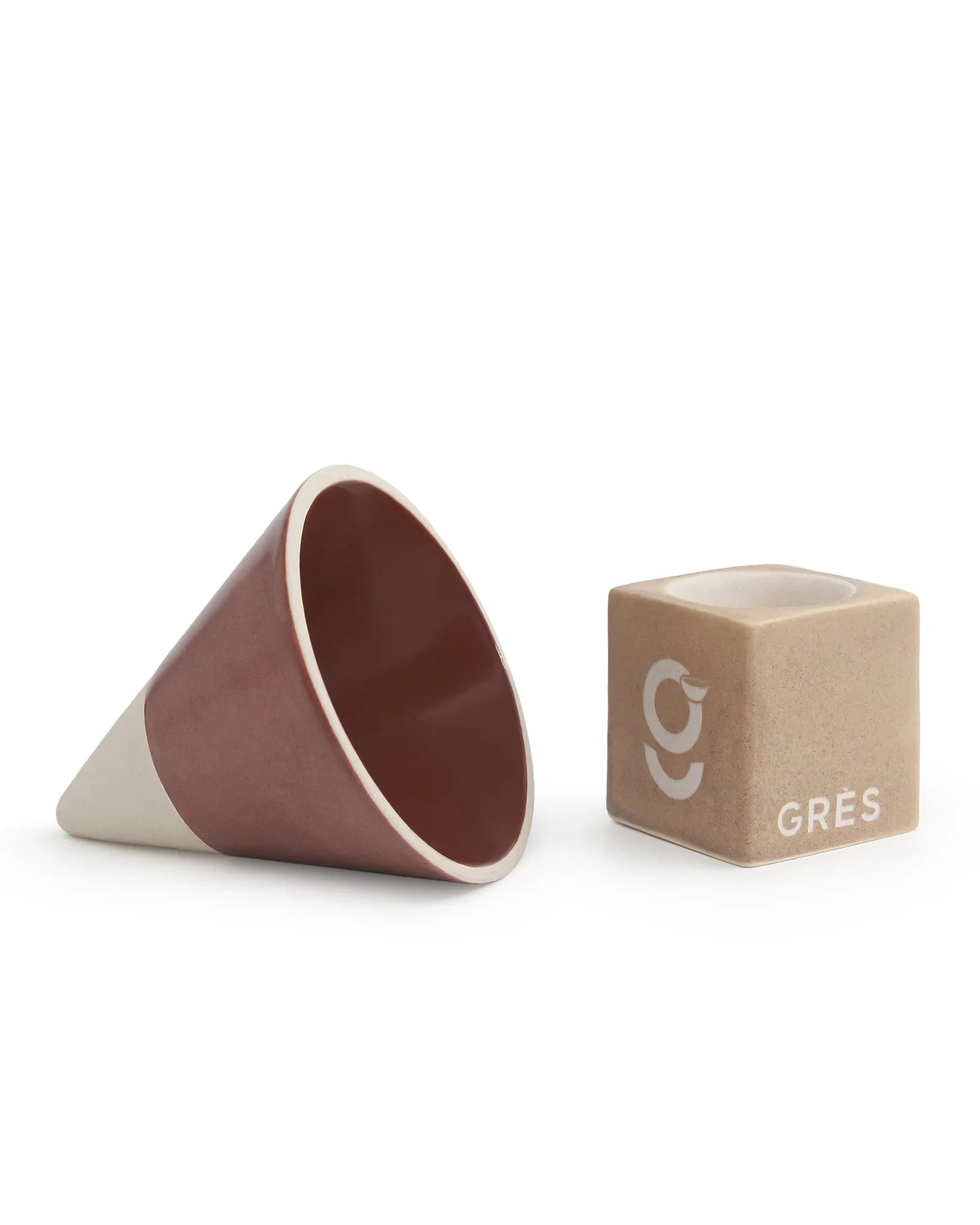 Elemental Shades Cone Mug – Matte Stoneware Coffee Mug in Earthy Tones - Vola Global