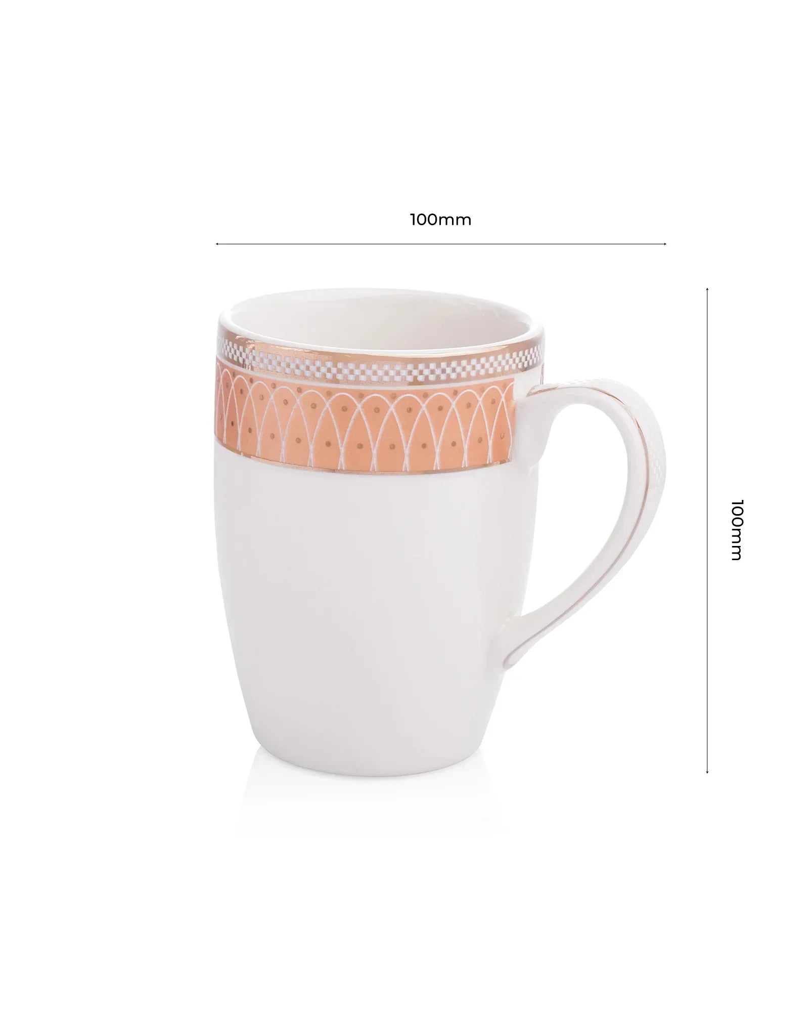 Stellar Collection Fine Porcelain Synergy Mug Set of 2 – Geometric Lines for Tea & Coffee - Vola Global