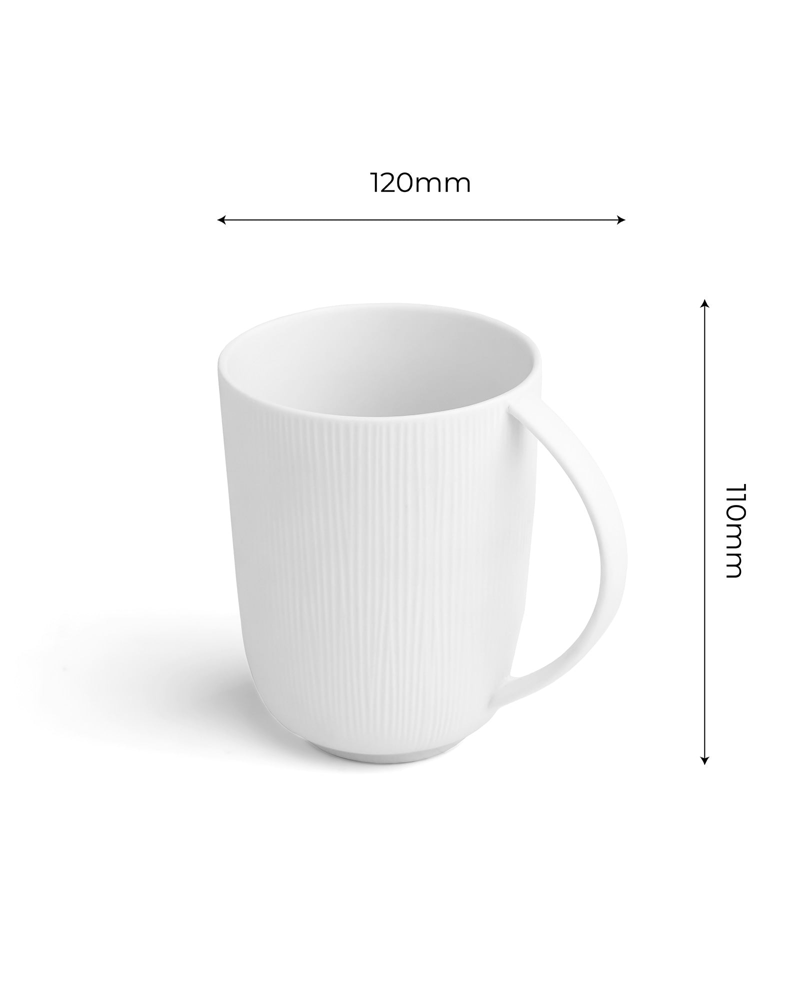 Vogue Series Conical Fine Porcelain Mug Set of 2 – Elegant Mugs for Tea & Coffee - Vola Global