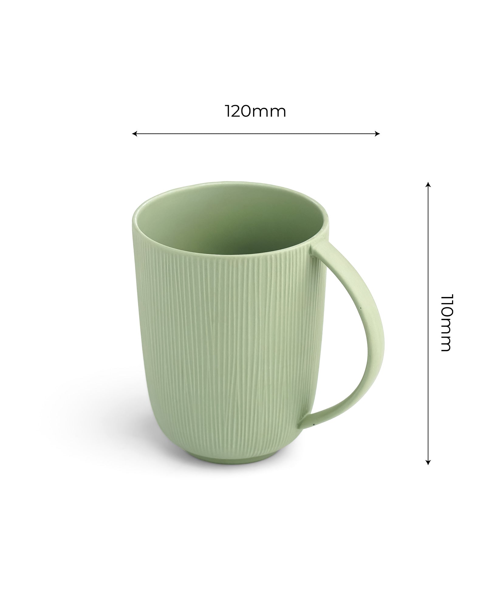 Vogue Series Conical Fine Porcelain Mug Set of 2 – Elegant Mugs for Tea & Coffee - Vola Global