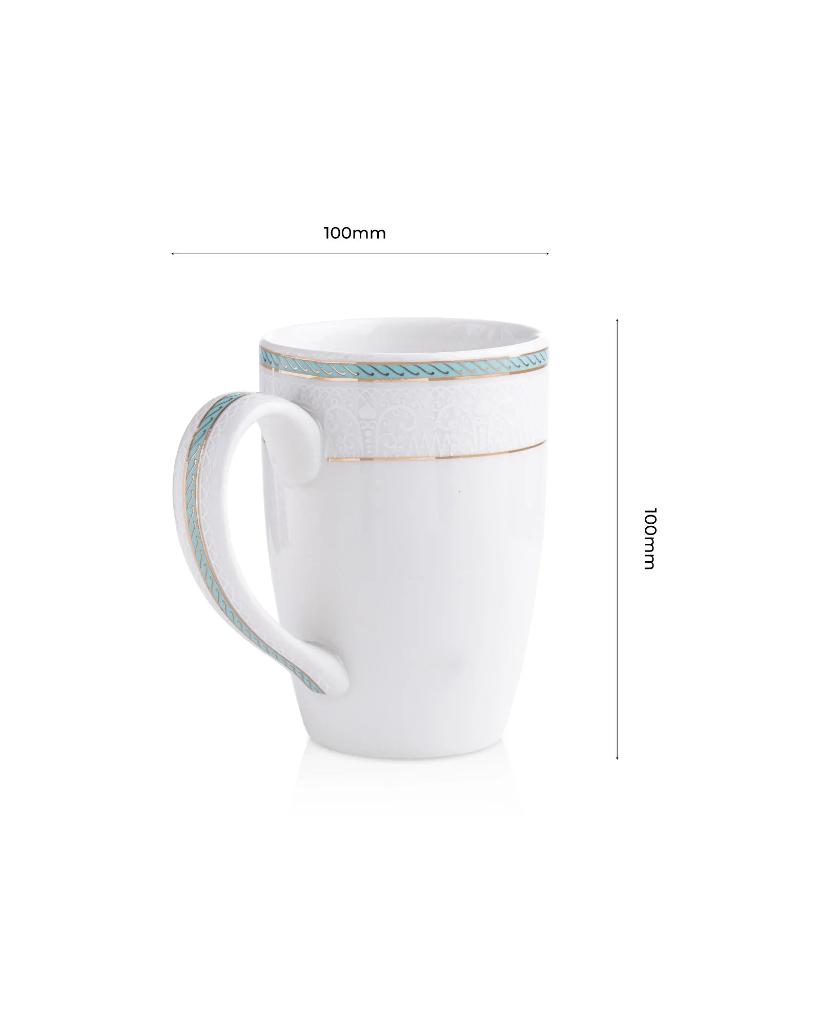 Stellar Collection Fine Porcelain Scallop Mug Set of 2 – Elegant Scalloped Texture for Tea & Coffee - Vola Global