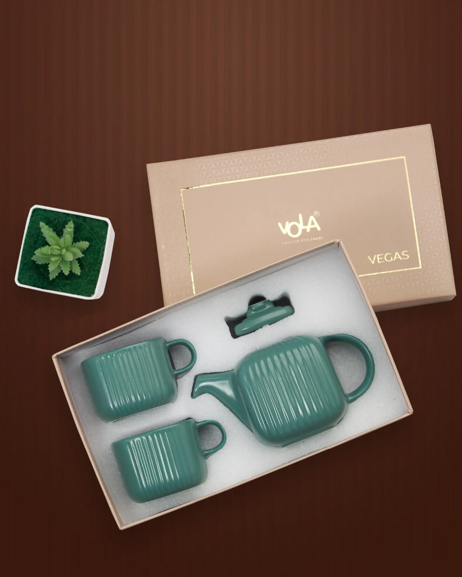 Viridian green || Bloom Tea Trio: Elevate Your Tea Time