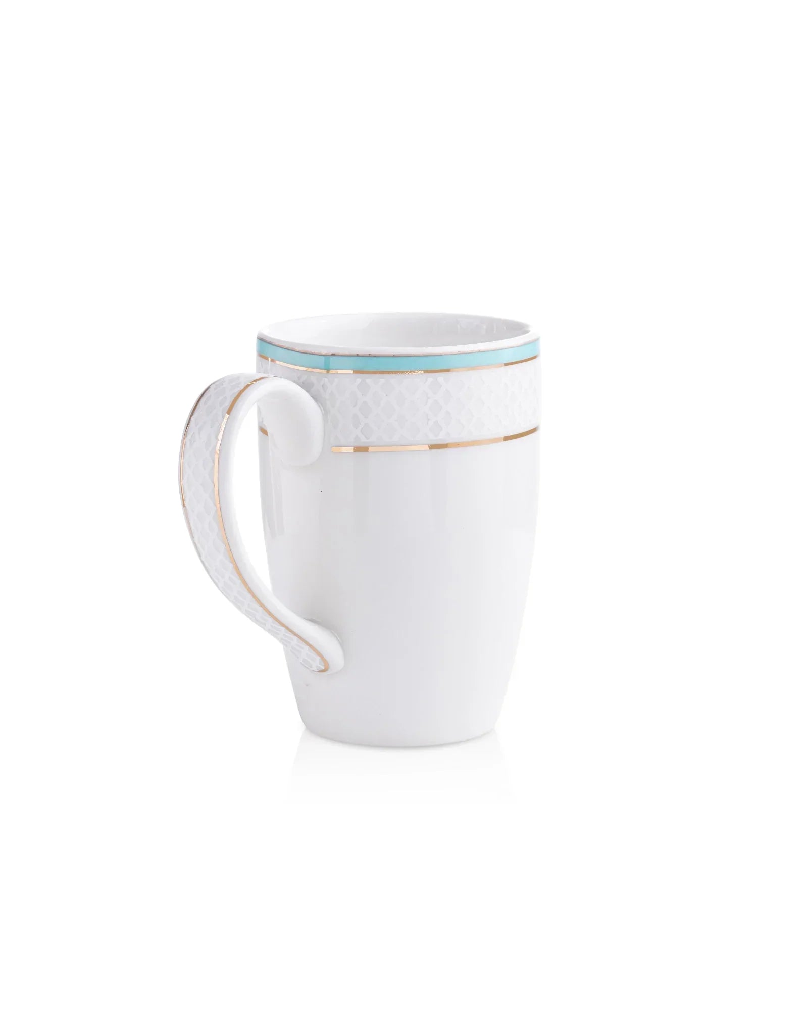 Stellar Collection Fine Porcelain Ogee Mug Set of 2 – Classic Ogee Pattern for Tea & Coffee - Vola Global || Set of 2 * 230ml