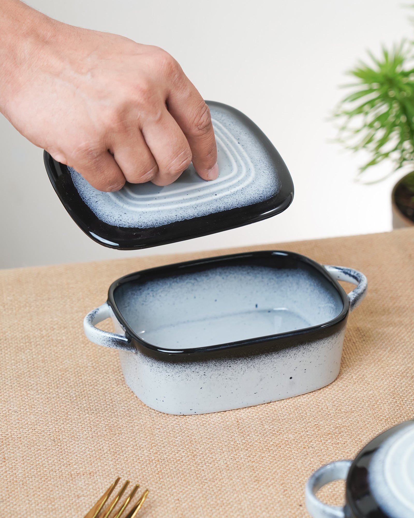 Prisma Fine Porcelain Rectangle Casserole – 14 cm | 400 ml Oven-to-Table Dish - Vola Global