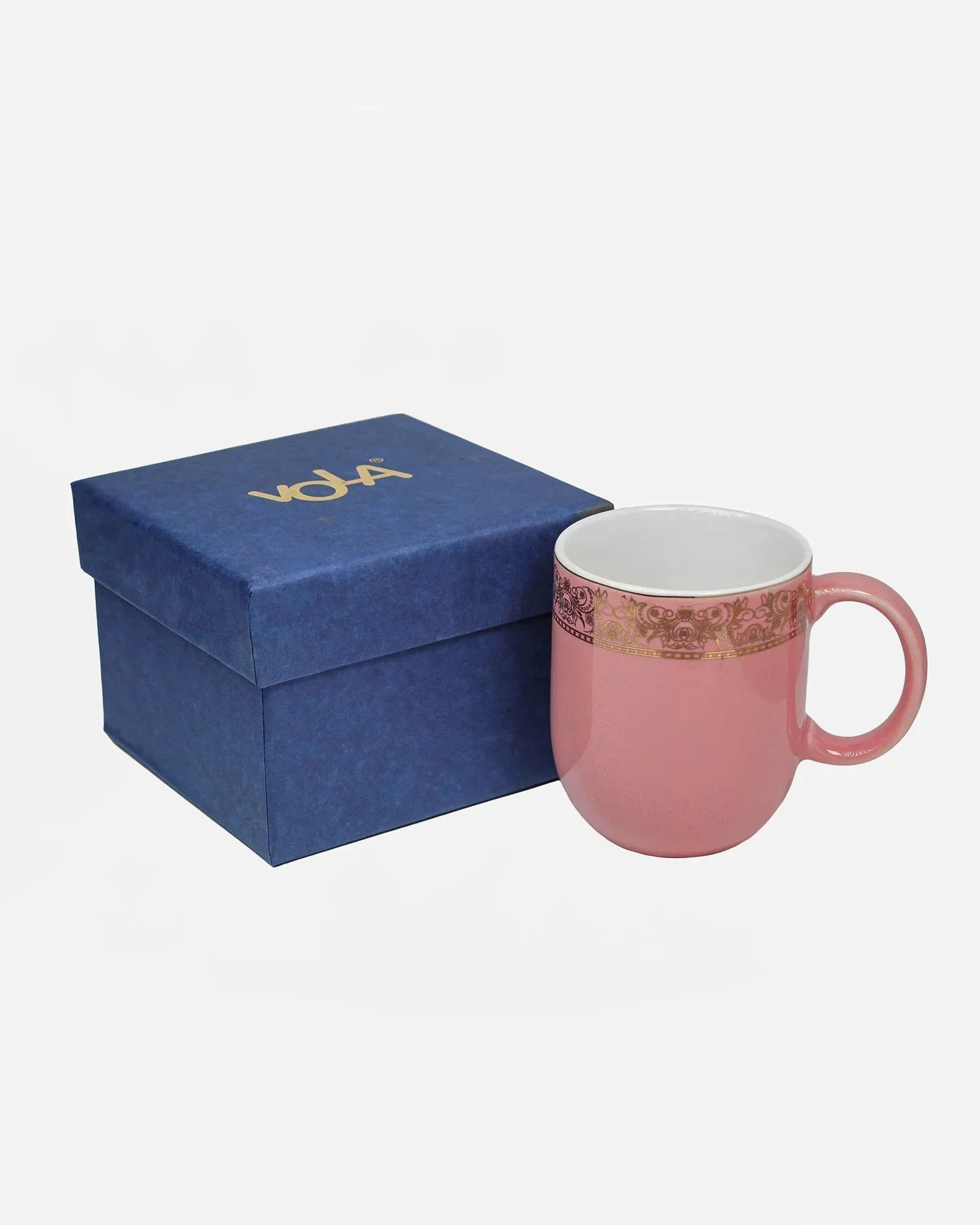 Heritage Sparkle Fine Porcelain Mug Set of 6 – Superior Finish in Trendy Hues - Vola Global