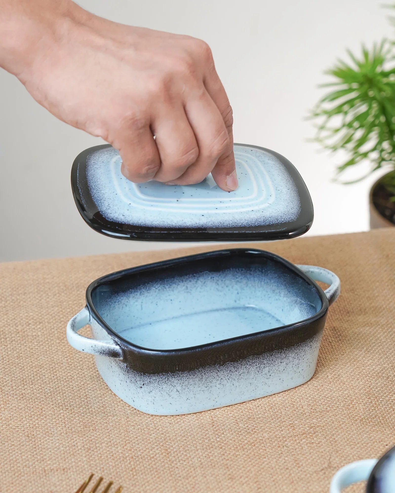 Prisma Fine Porcelain Rectangle Casserole – 14 cm | 400 ml Oven-to-Table Dish - Vola Global