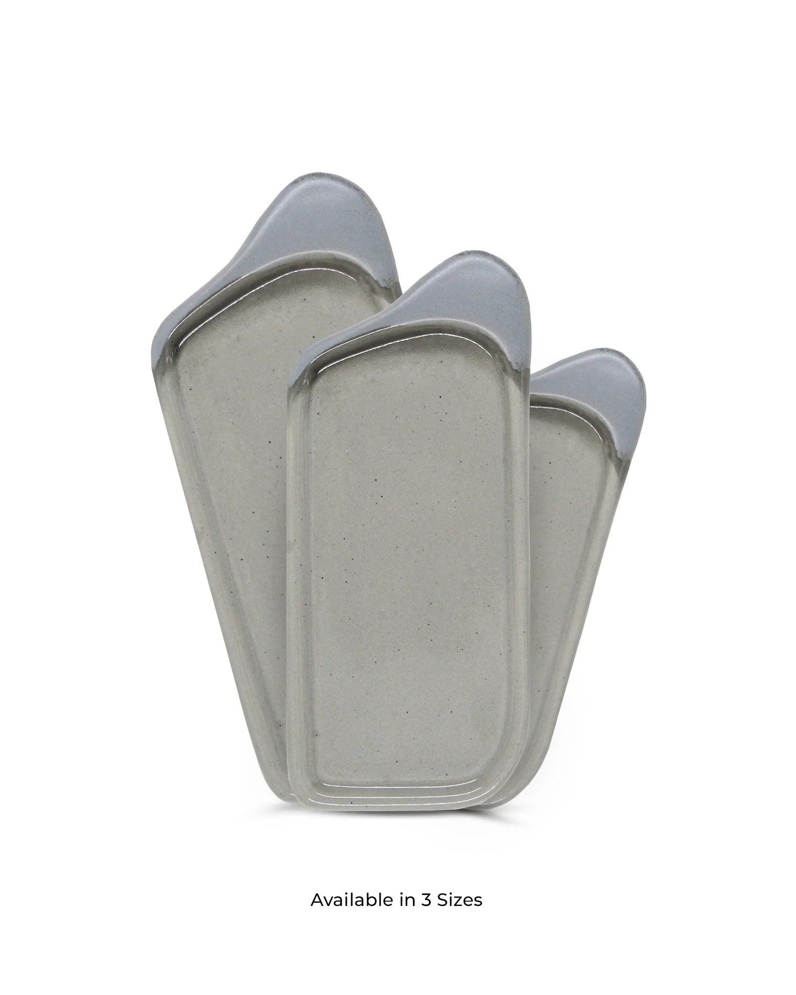 Elemental Shades Platters – Set of 3 Matte Stoneware Serving Platters in Earthy Tones - Vola Global