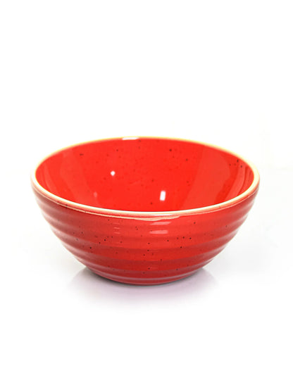 Chestnut red || Organic big bowl - Set of 2