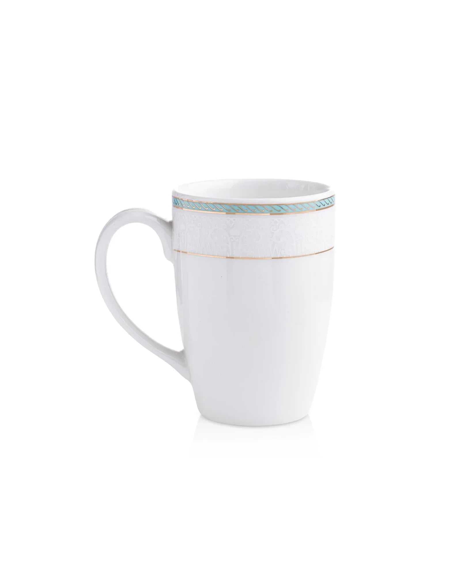 Stellar Collection Fine Porcelain Scallop Mug Set of 2 – Elegant Scalloped Texture for Tea & Coffee - Vola Global