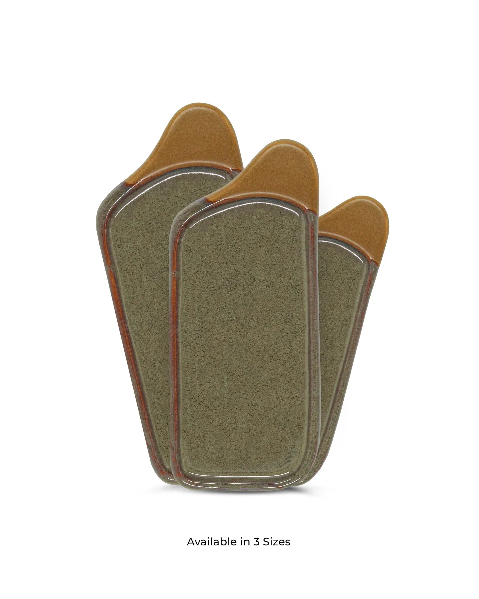 Elemental Shades Platters – Set of 3 Matte Stoneware Serving Platters in Earthy Tones - Vola Global