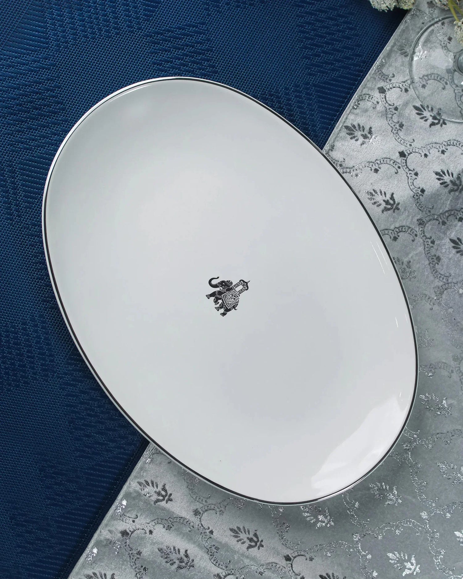 Gaj Royale 33-Piece Dinnerware Set – Elegant Fine Porcelain for Dining & Gifting - Vola Global