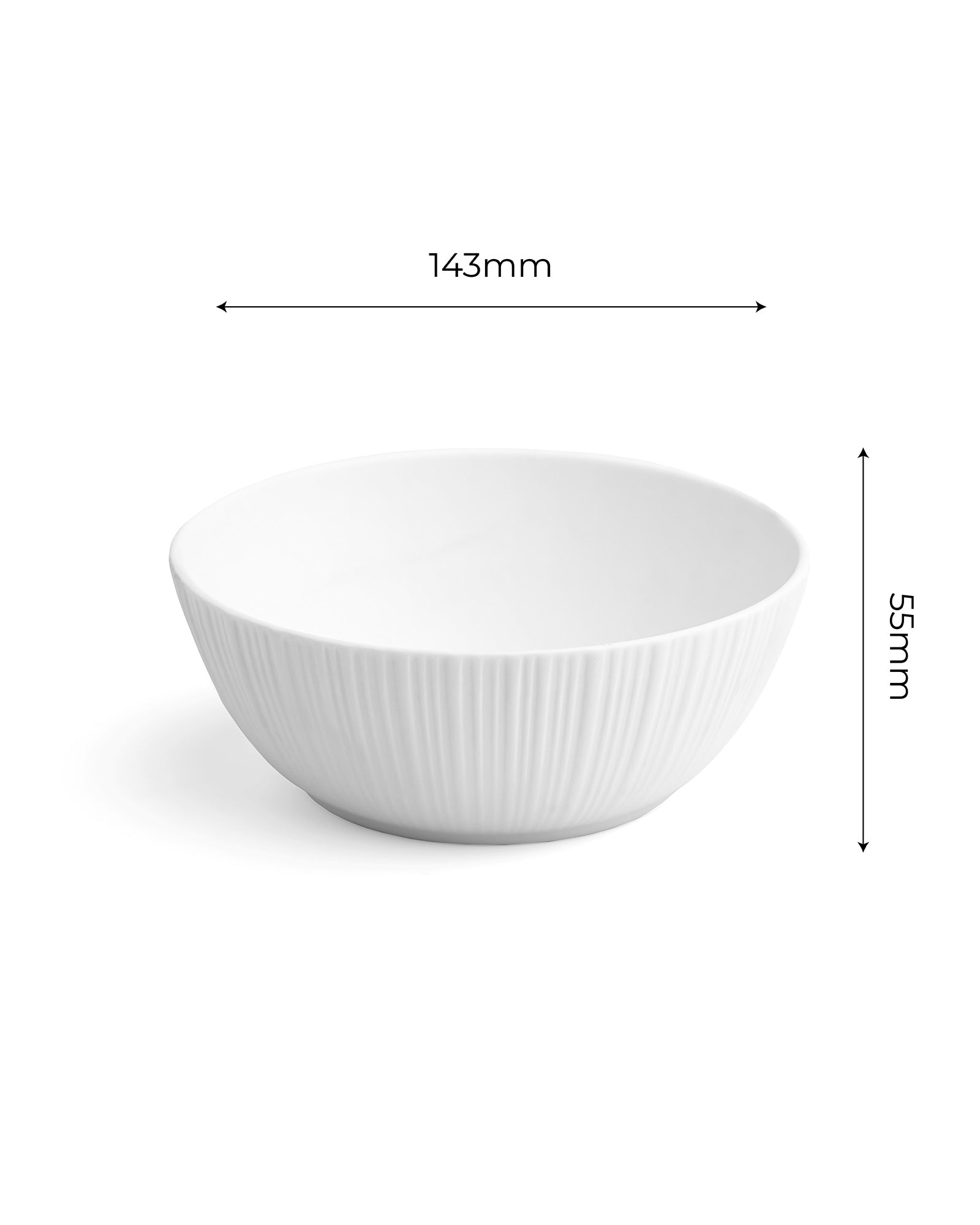 Vogue Porcelain Set | 4 Conical Mugs & 2 Coupe Bowls