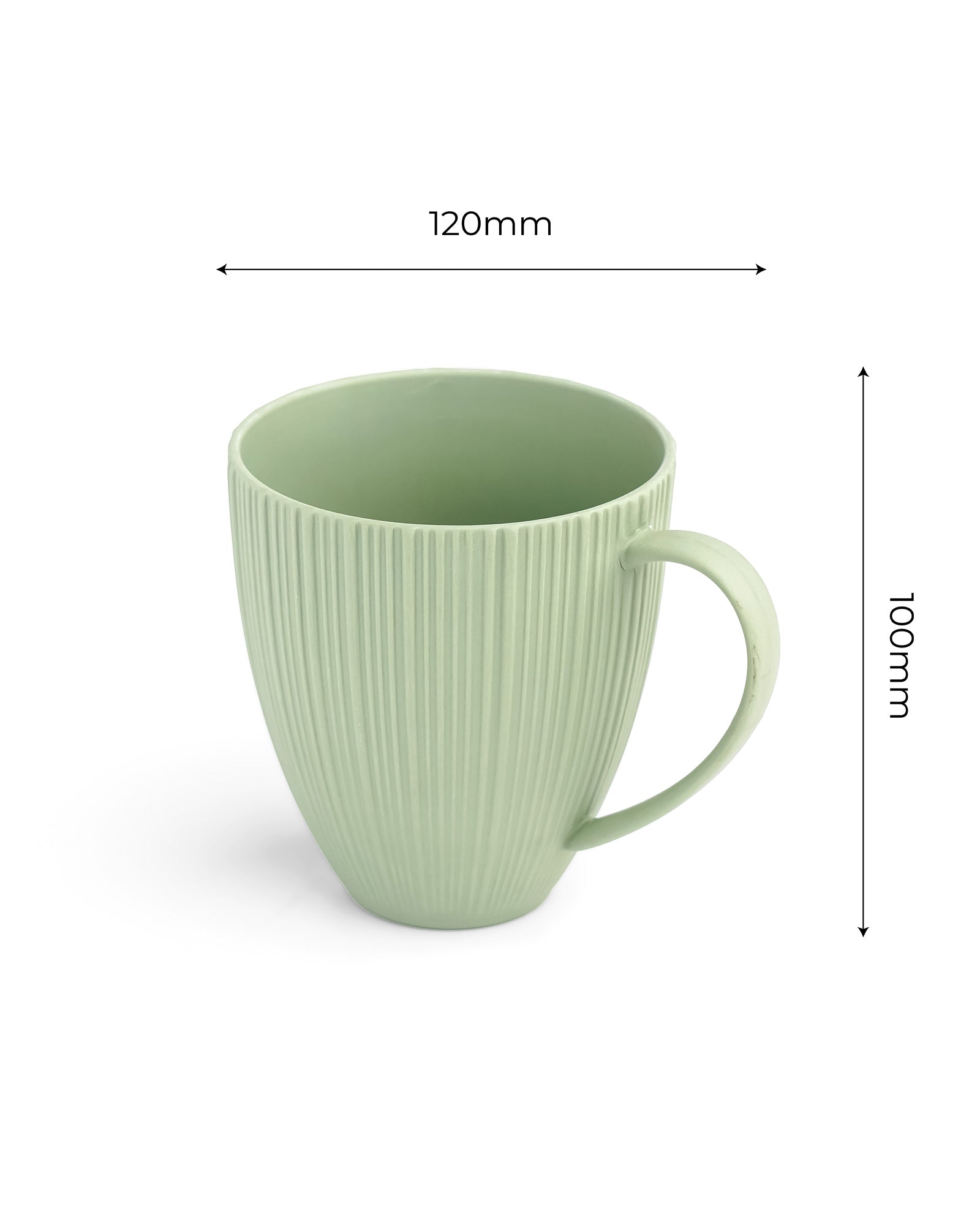 Vogue Diamond Fine Porcelain Mug Set of 2 – Faceted Mugs for Stylish Tea & Coffee - Vola Global