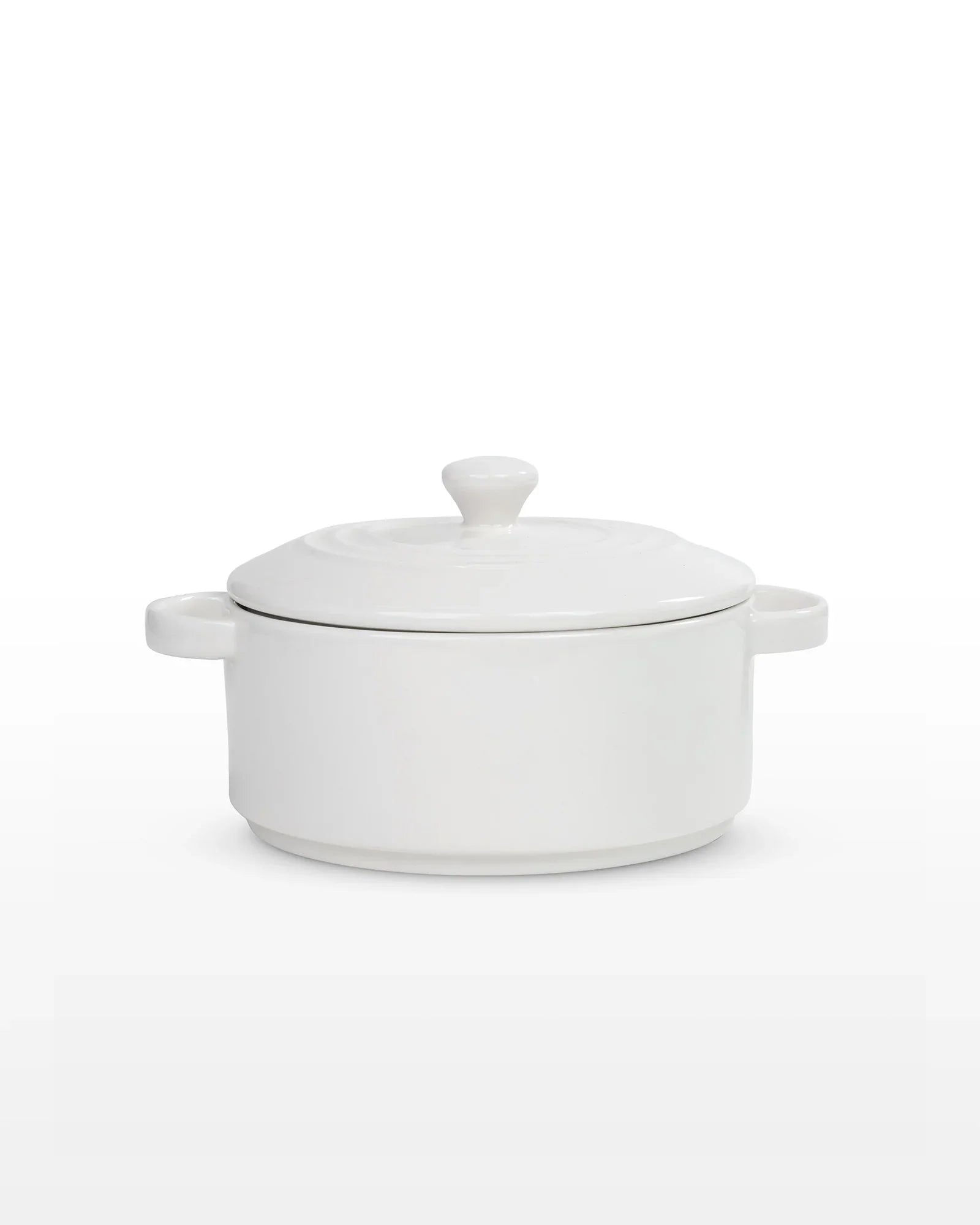 Prisma Fine Porcelain Round Casserole Set with Lids (10 cm, 12 cm & 14 cm) – Ivory Silk Cook & Serve - Vola Global