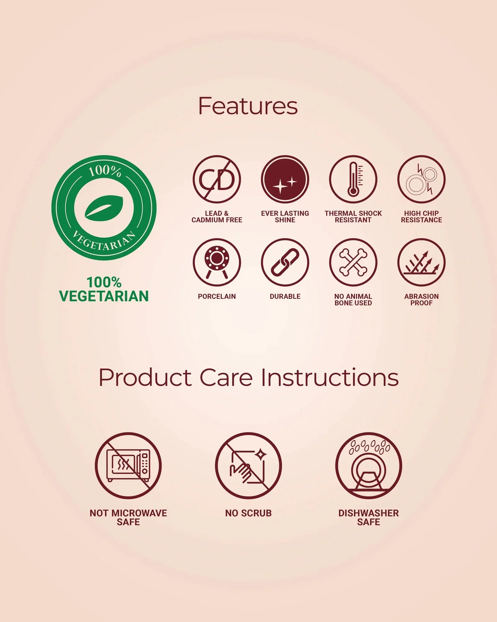 Scarlet Fine Porcelain Mug Set of 6 – Elegant Pastel Colors with Gold Rims - Vola Global